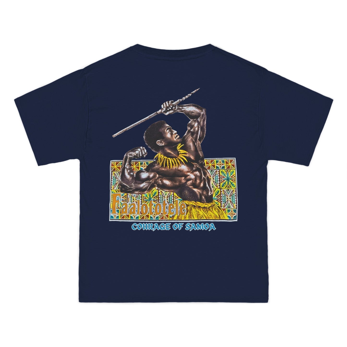 Samoan Strength Faalototele Courage of Samoa Vintage Design 90s New Print Beefy-T® Short-Sleeve T-Shirt