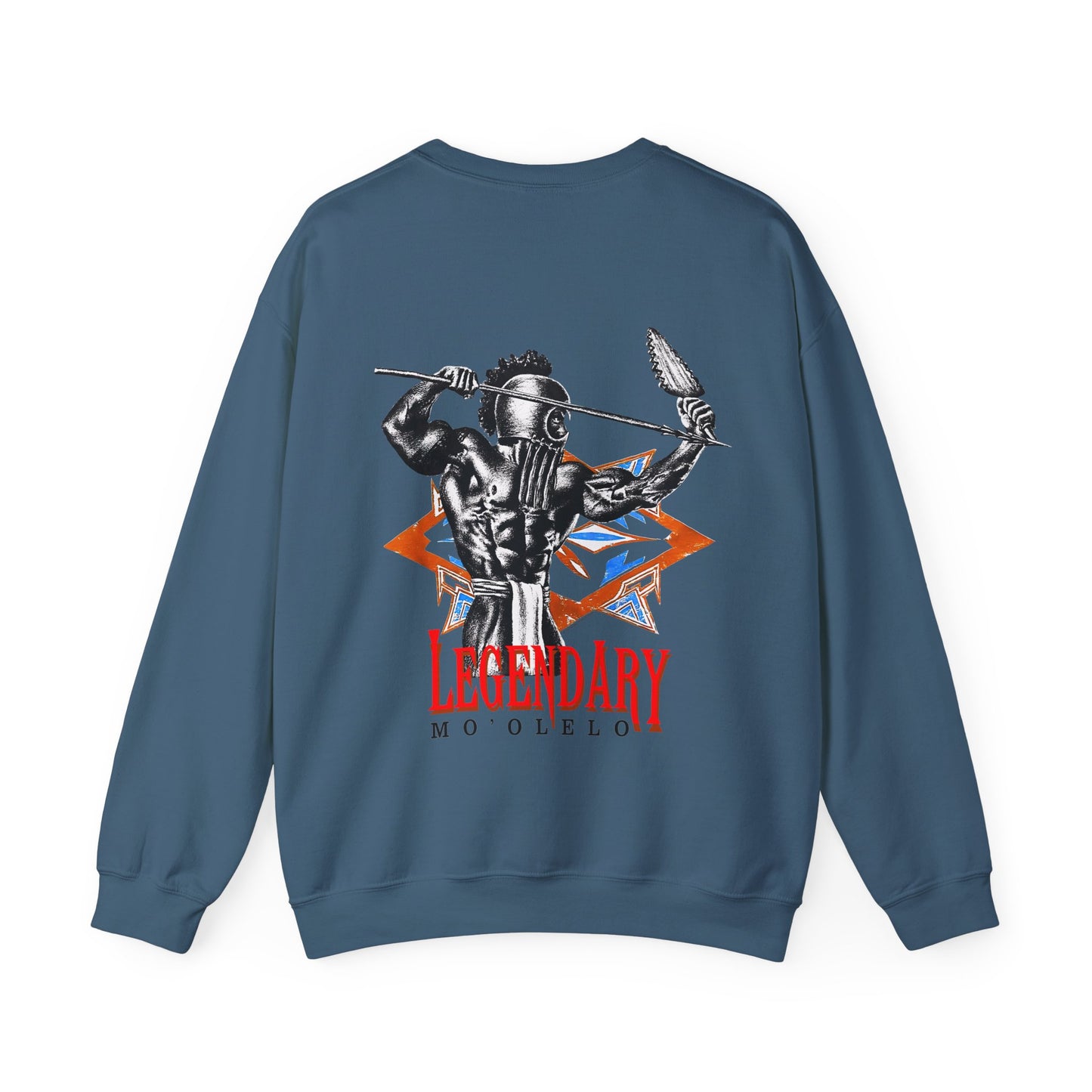 Hawaiian Strength Legendary Mo'olelo Vintage 90s Design New Print Unisex Heavy Blend™ Crewneck Sweatshirt