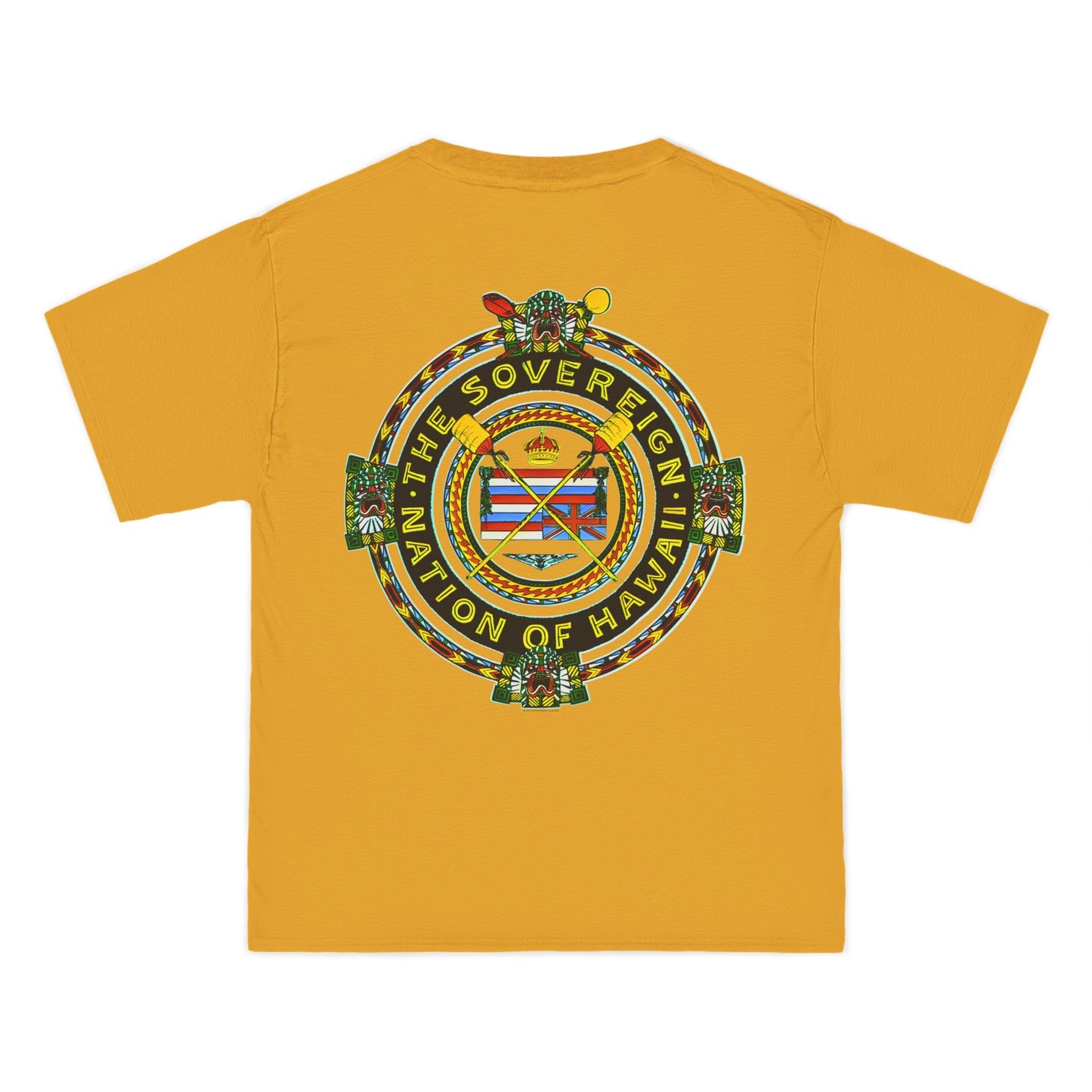Hawaiian Strength The Sovereign Nation of Hawaii Vintage Design 90s New Print Beefy-T® Short-Sleeve T-Shirt