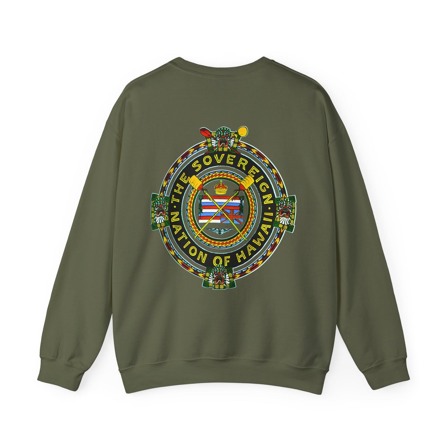 Hawaiian Strength The Sovereign Nation of Hawaii Vintage Design 90s New Print Unisex Heavy Blend™ Crewneck Sweatshirt