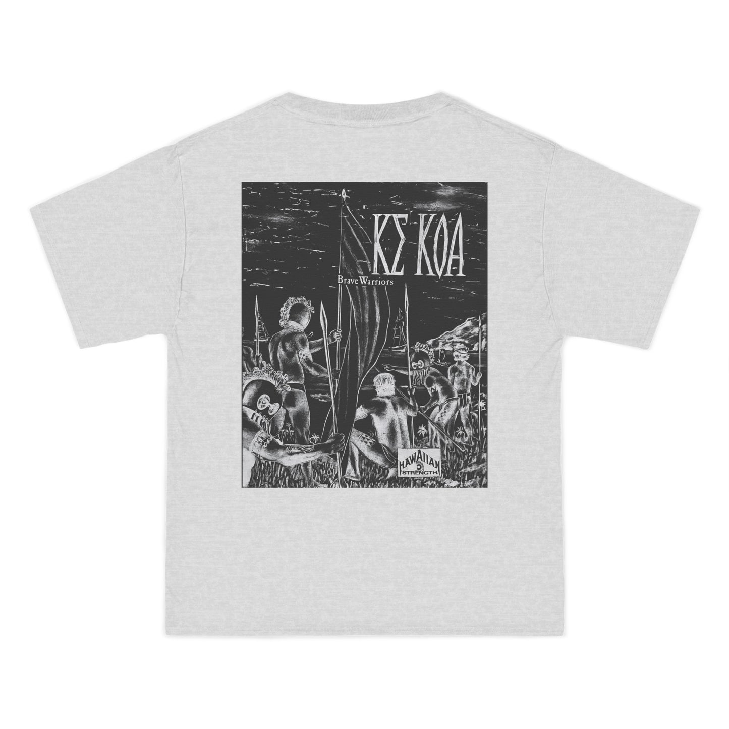 Hawaiian Strength Brave Warriors Ke Koa Vintage Design 90s New Print Beefy-T® Short-Sleeve T-Shirt