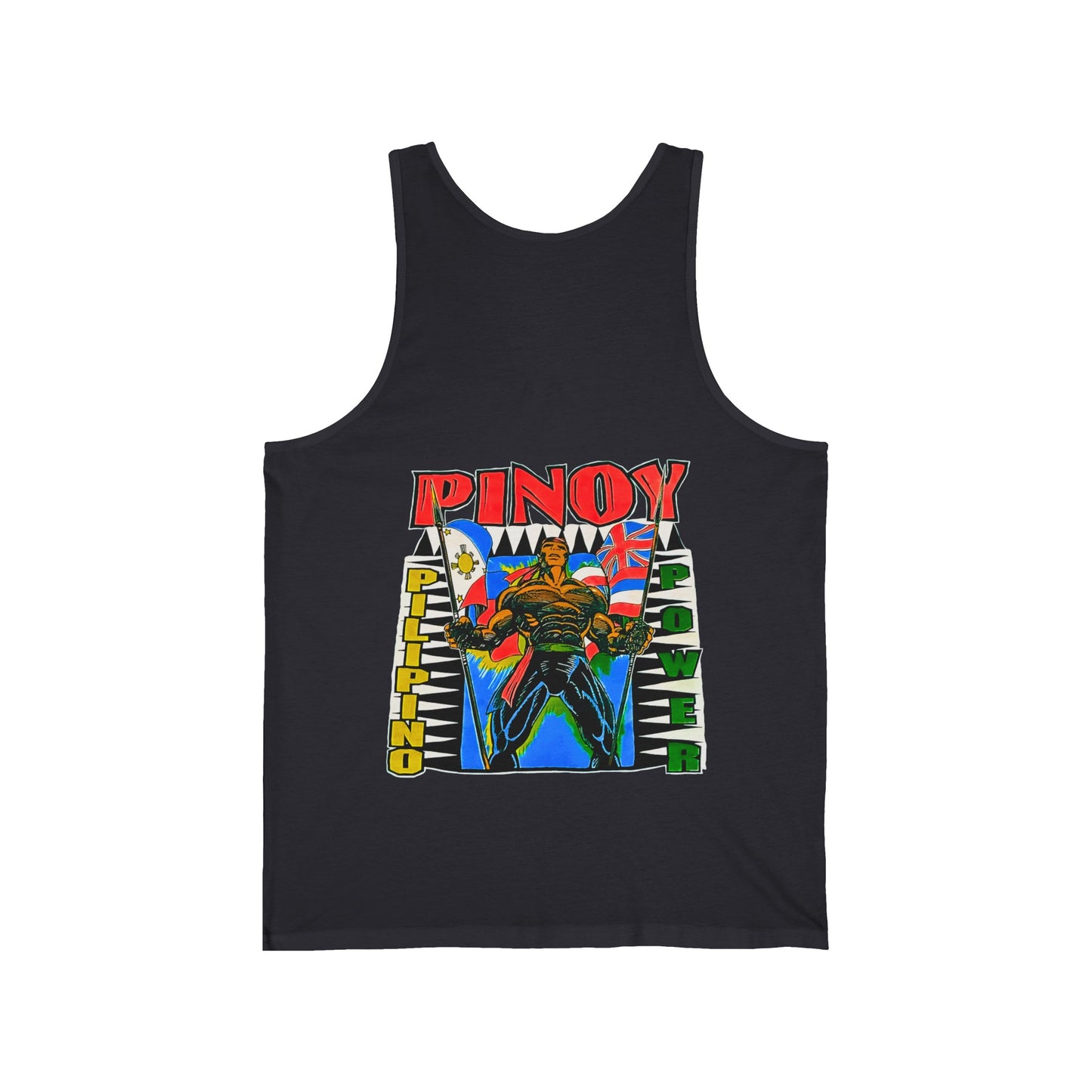 Filipino Strength Pinoy Pilipino Power Vintage Design 90s New Print Unisex Jersey Tank