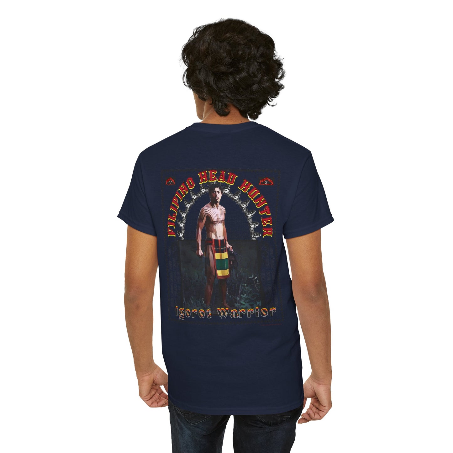 Filipino Strength Filipino Headhunter Igorot Warrior Unisex Heavy Cotton Tee