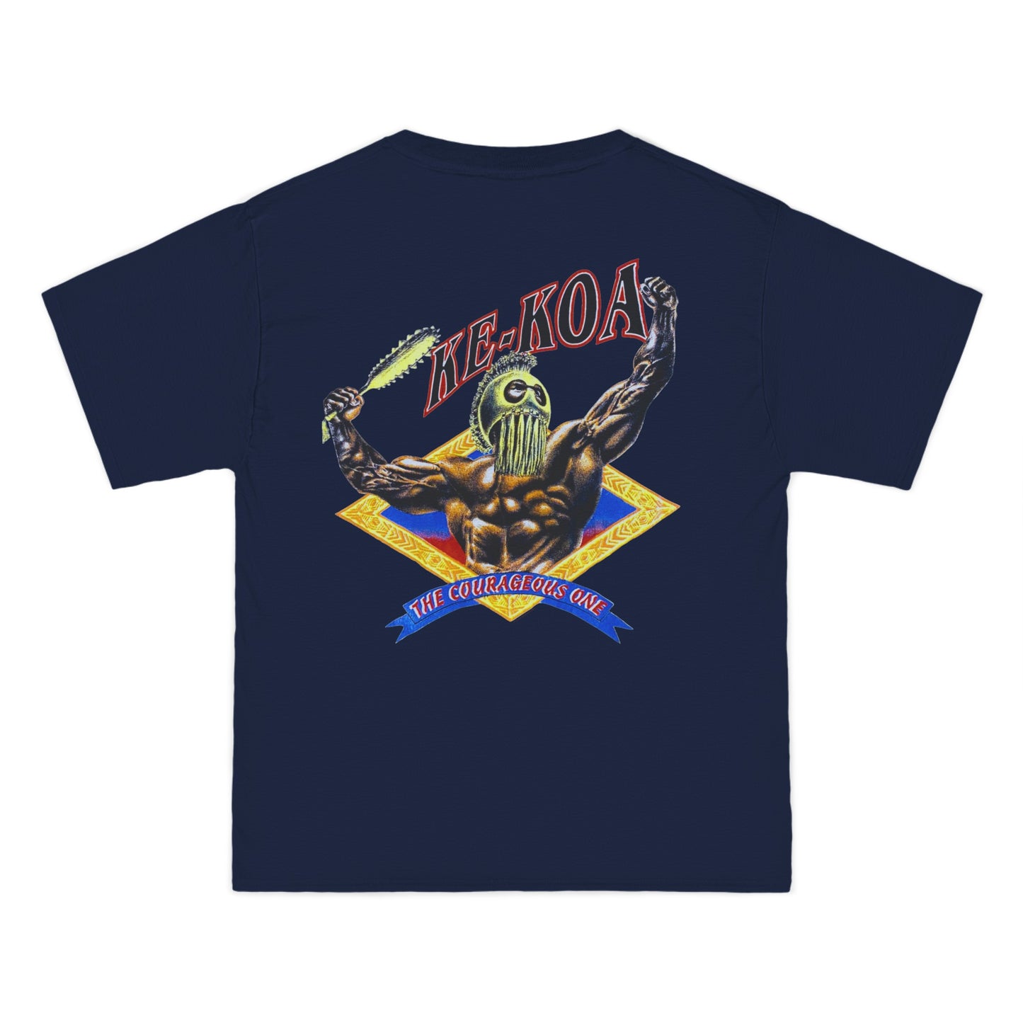 Hawaiian Strength The Courageous One Ke-Koa Vintage Design 90s New Print Beefy-T® Short-Sleeve T-Shirt