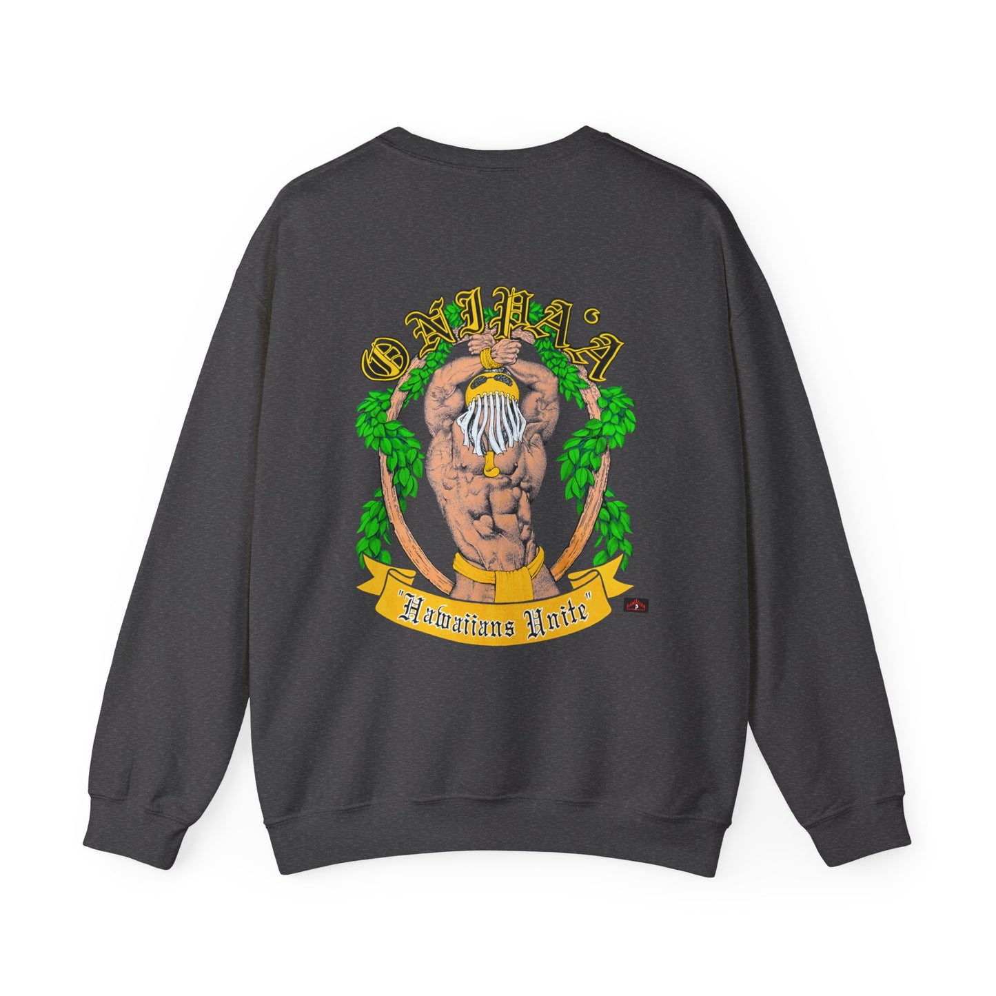 Hawaiian Strength Onipa'a Hawaiians Unite Vintage Design 90s New Print Unisex Heavy Blend™ Crewneck Sweatshirt