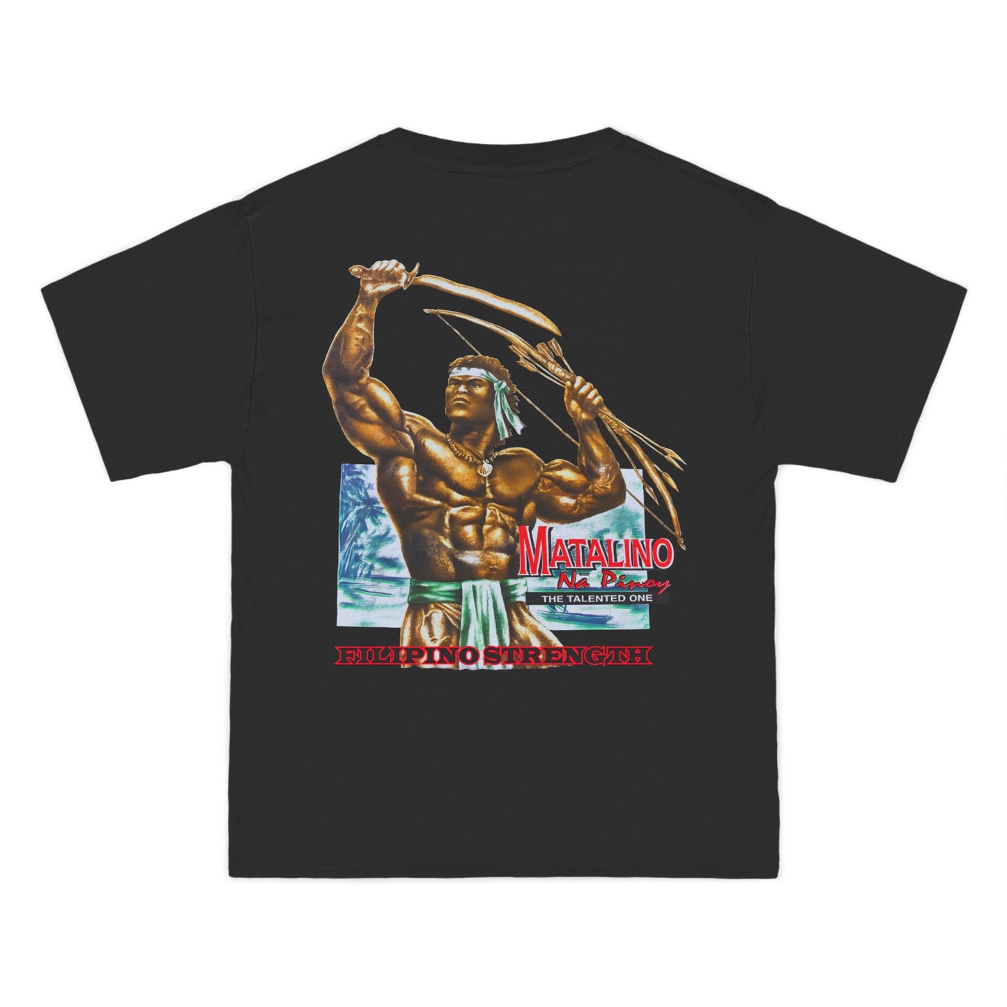 Filipino Strength Matalino Na Pinoy The Talented One Vintage Design 90s New Print Beefy-T® Short-Sleeve T-Shirt