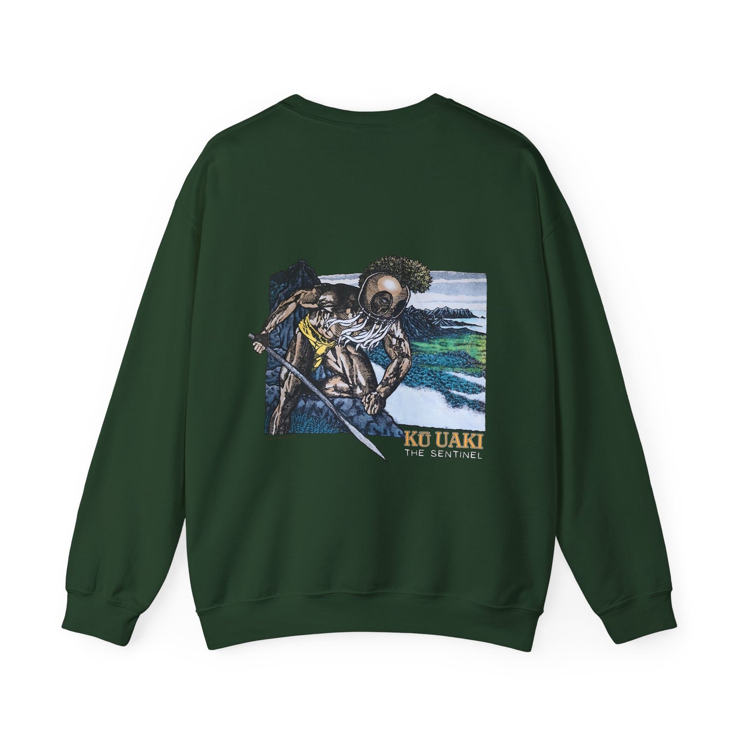Hawaiian Strength Ku Uaki The Sentinel Unisex Heavy Blend™ Crewneck Sweatshirt