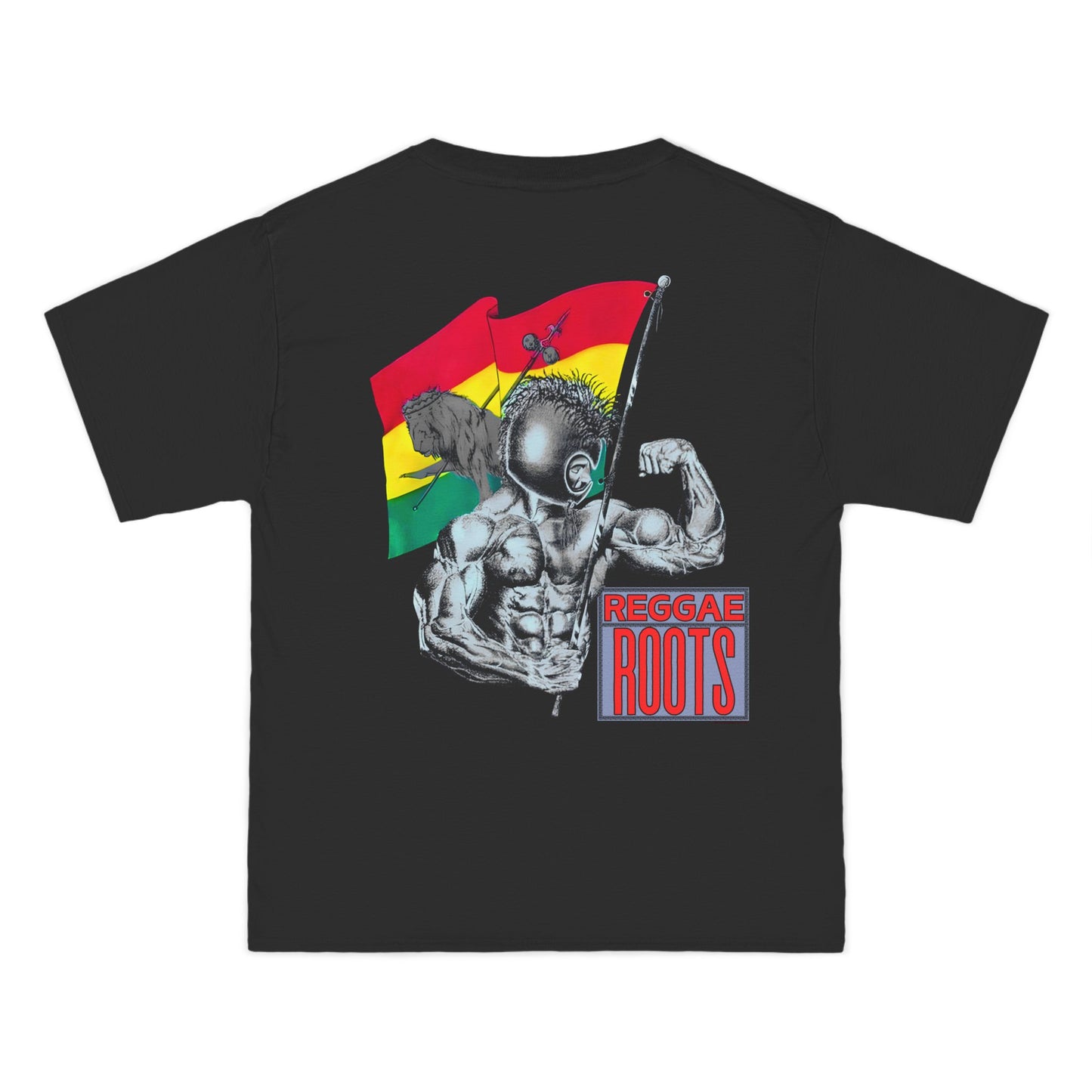 Jawaiian Strength Reggae Roots Vintage Design 90s New Print Beefy-T® Short-Sleeve T-Shirt