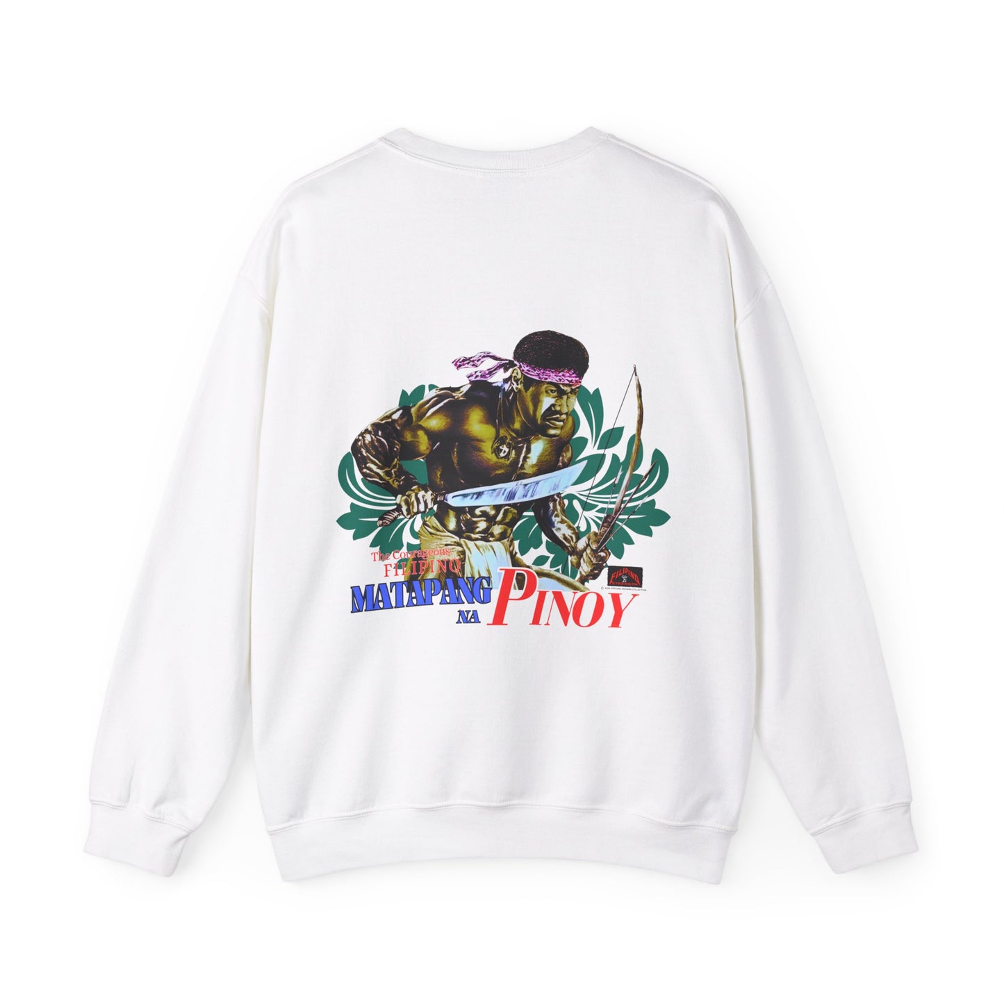 Filipino Strength Matapang Na Pinoy The Courageous Filipino Vintage Design 90s New Print Unisex Heavy Blend™ Crewneck Sweatshirt