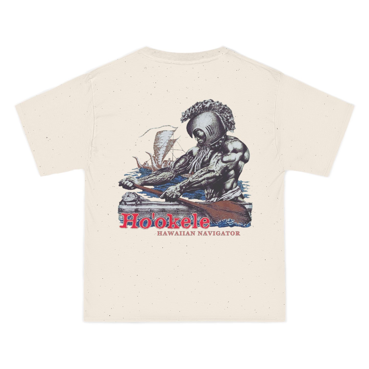 Hawaiian Strength Ho'okele Hawaiian Navigator Vintage Design 90s New Print Beefy-T® Short-Sleeve T-Shirt