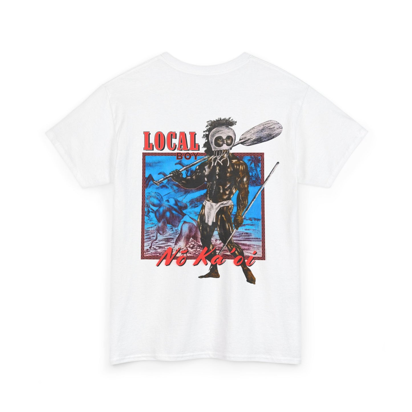 Hawaiian Strength Local Boy No Ka'oi Vintage Design 90s New Print T-shirt Unisex Heavy Cotton Tee