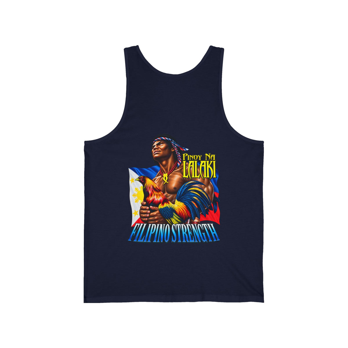 Filipino Strength Pinoy na Lalaki Unisex Jersey Tank