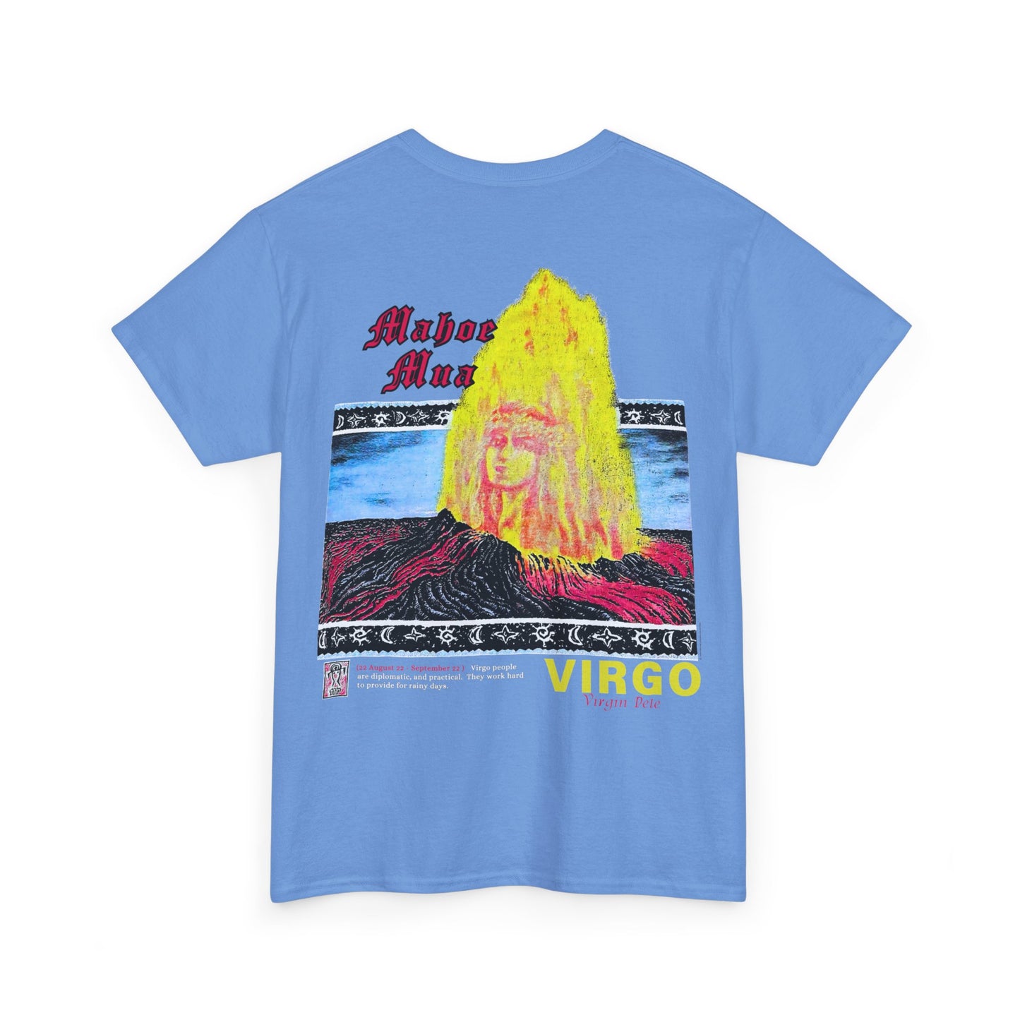 Hawaiian Strength Virgo Mahoe Mua Virgin Pele Vintage Design 90s New Print Unisex Heavy Cotton Tee
