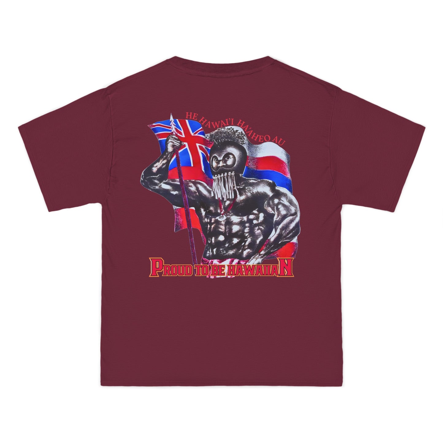 Hawaiian Strength Proud To Be Hawaiian He Hawai'i Ha'aheo Au Vintage Design 90s New Print Beefy-T® Short-Sleeve T-Shirt