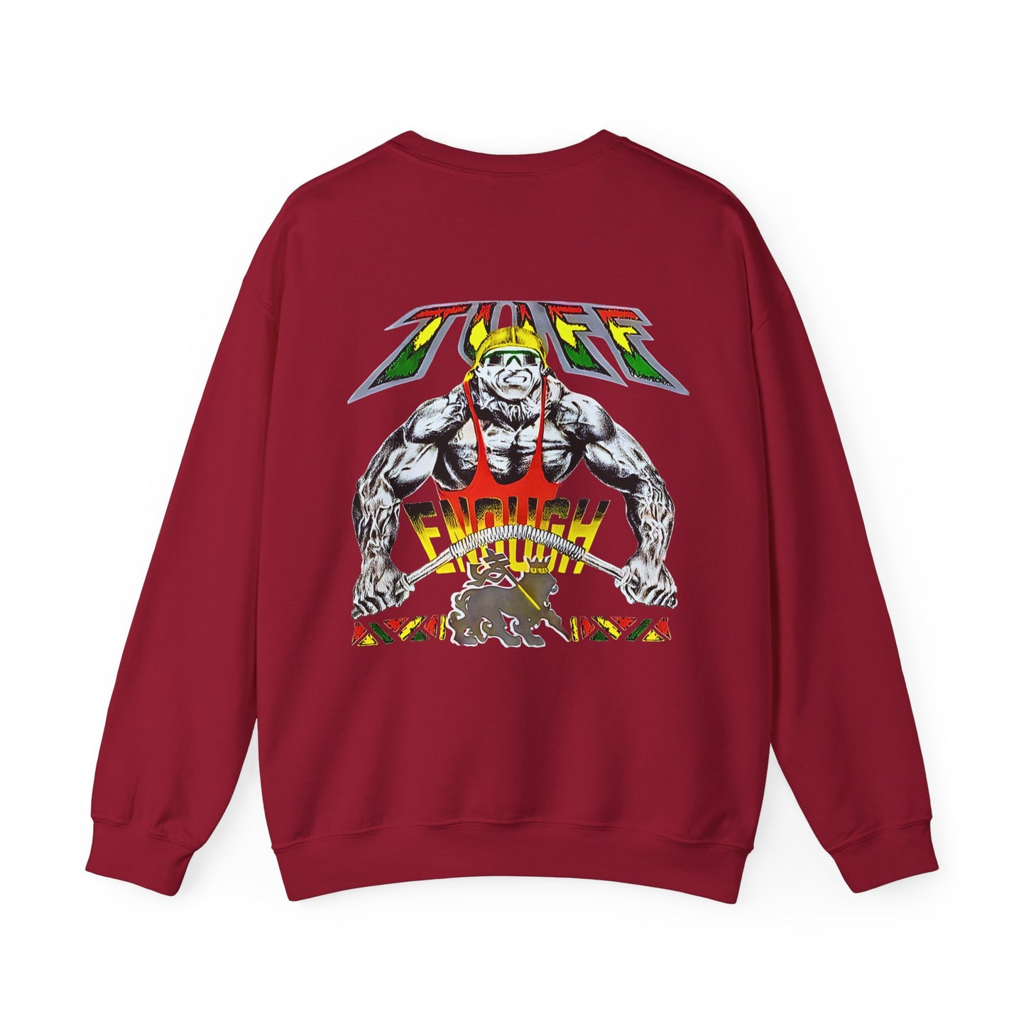 Jawaiian Strength Tuff Enough Vintage Design 90s New Print Unisex Heavy Blend™ Crewneck Sweatshirt