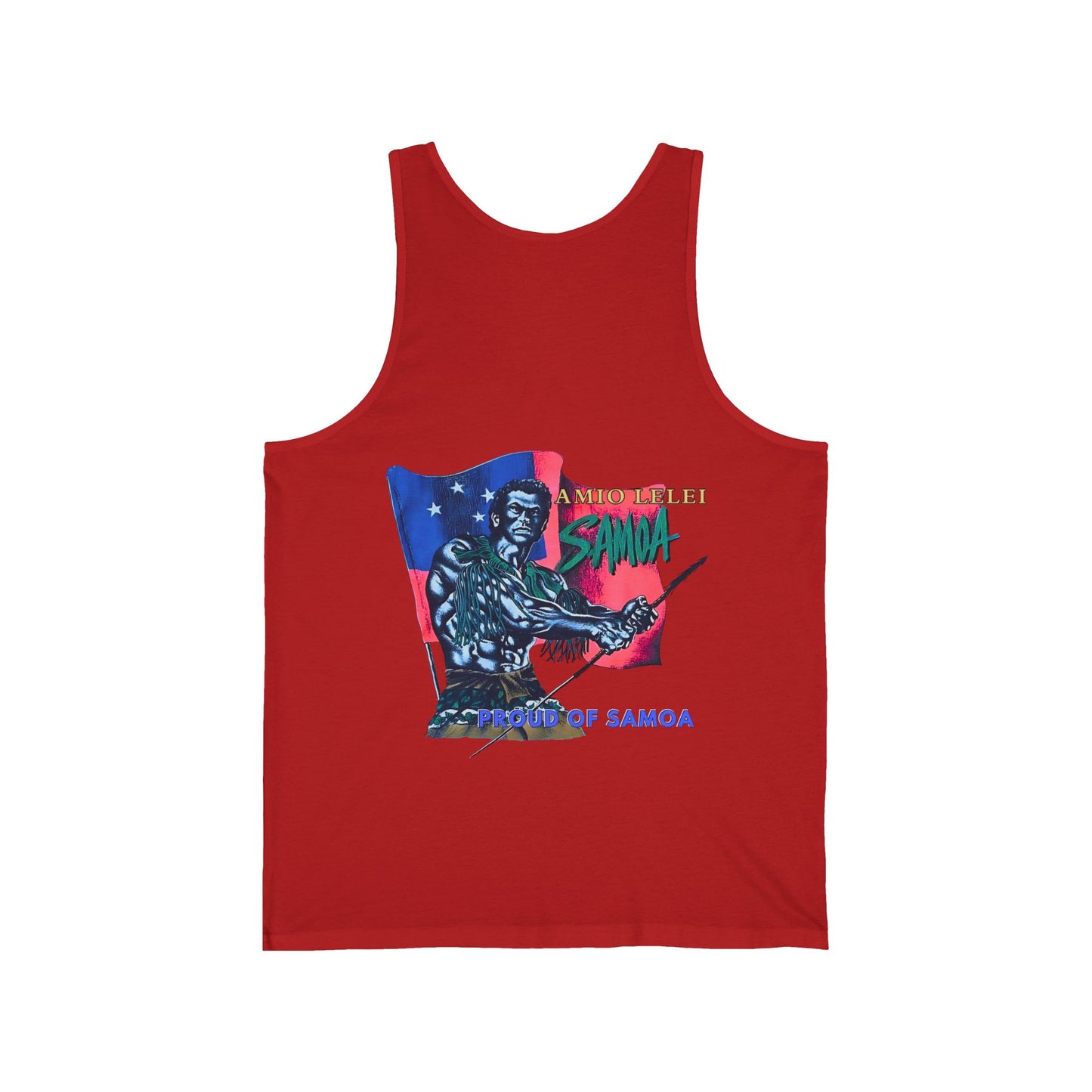 Samoan Strength Proud of Samoa Amio Lelei Vintage Design 90s New Print Unisex Jersey Tank