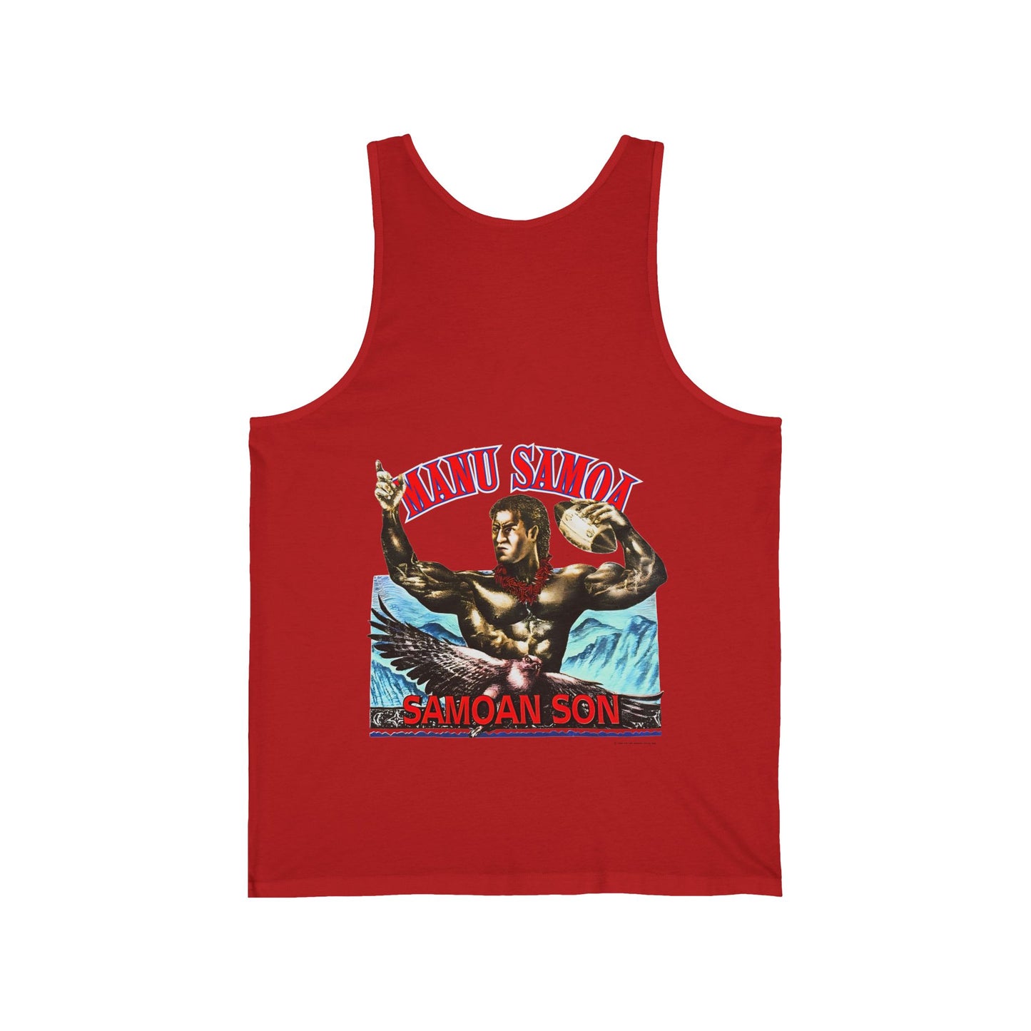 Samoan Strength Manu Samoa Samoan Son Vintage 90s Design New Print Unisex Jersey Tank