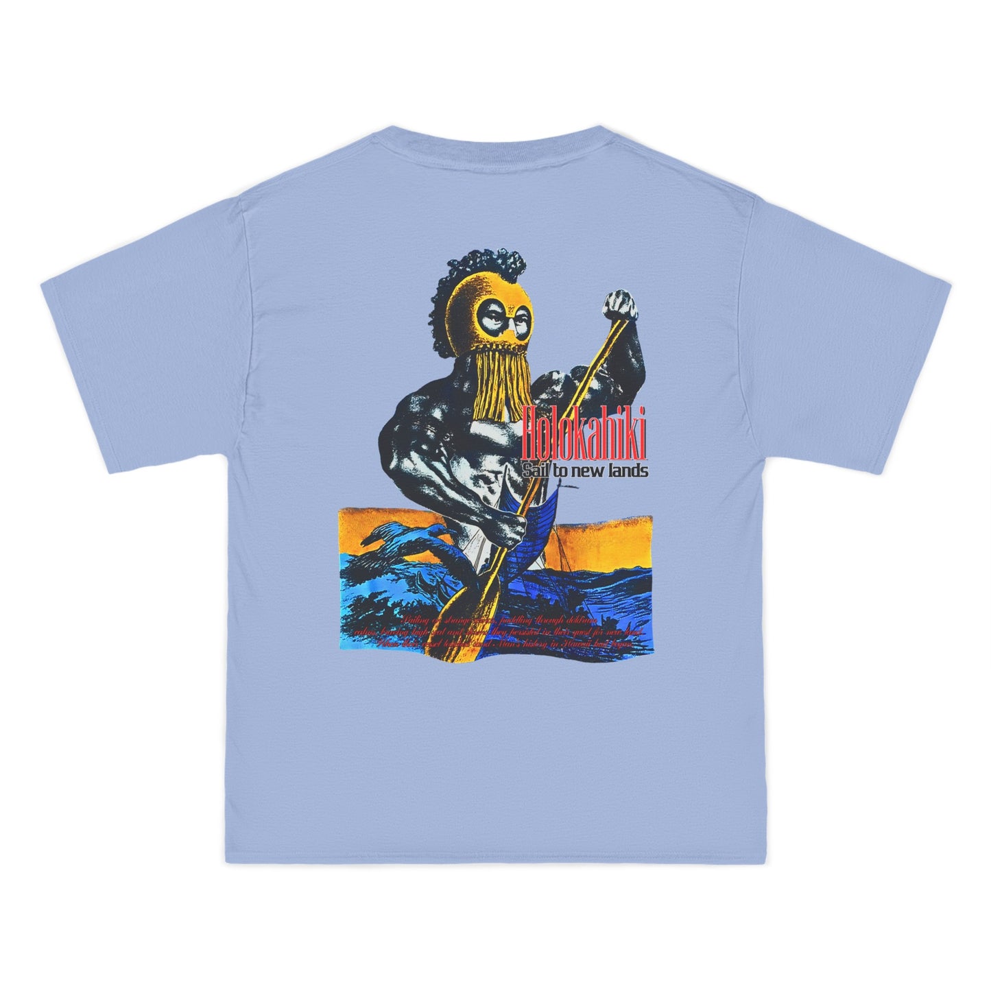 Hawaiian Strength Holokahiki Sail to New Lands Vintage Design 90s New Print Beefy-T® Short-Sleeve T-Shirt