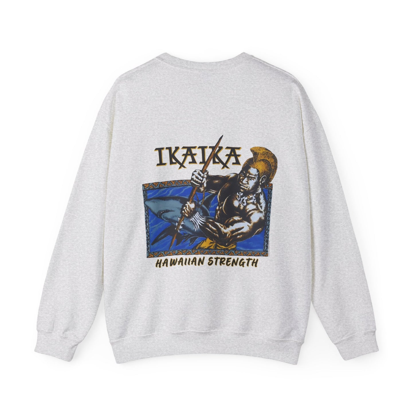 Hawaiian Strength Ikaika Hawaiian Strength Vintage Design 90s New Prin Unisex Heavy Blend™ Crewneck Sweatshirt