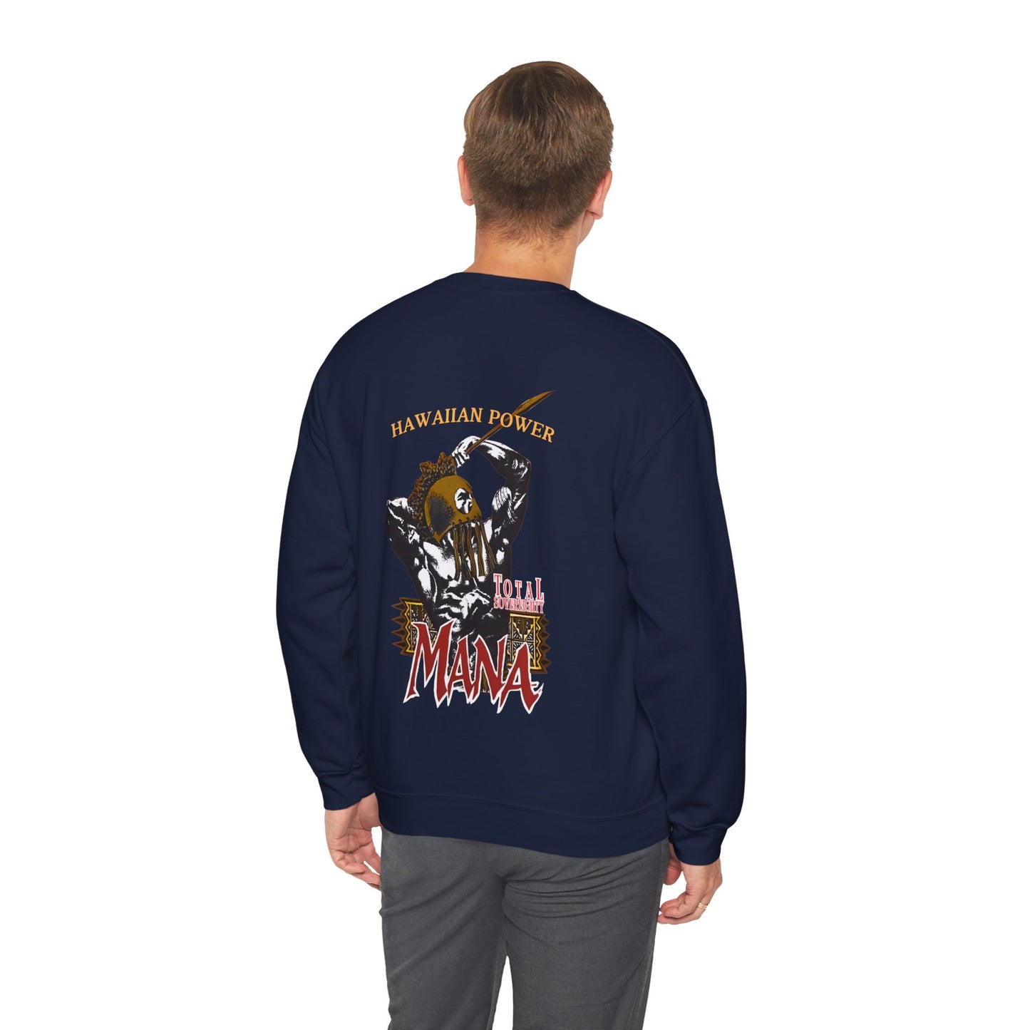 Hawaiian Strength Hawaiian Power Mana Total Sovereignty Vintage Design 90s New Print Unisex Heavy Blend™ Crewneck Sweatshirt