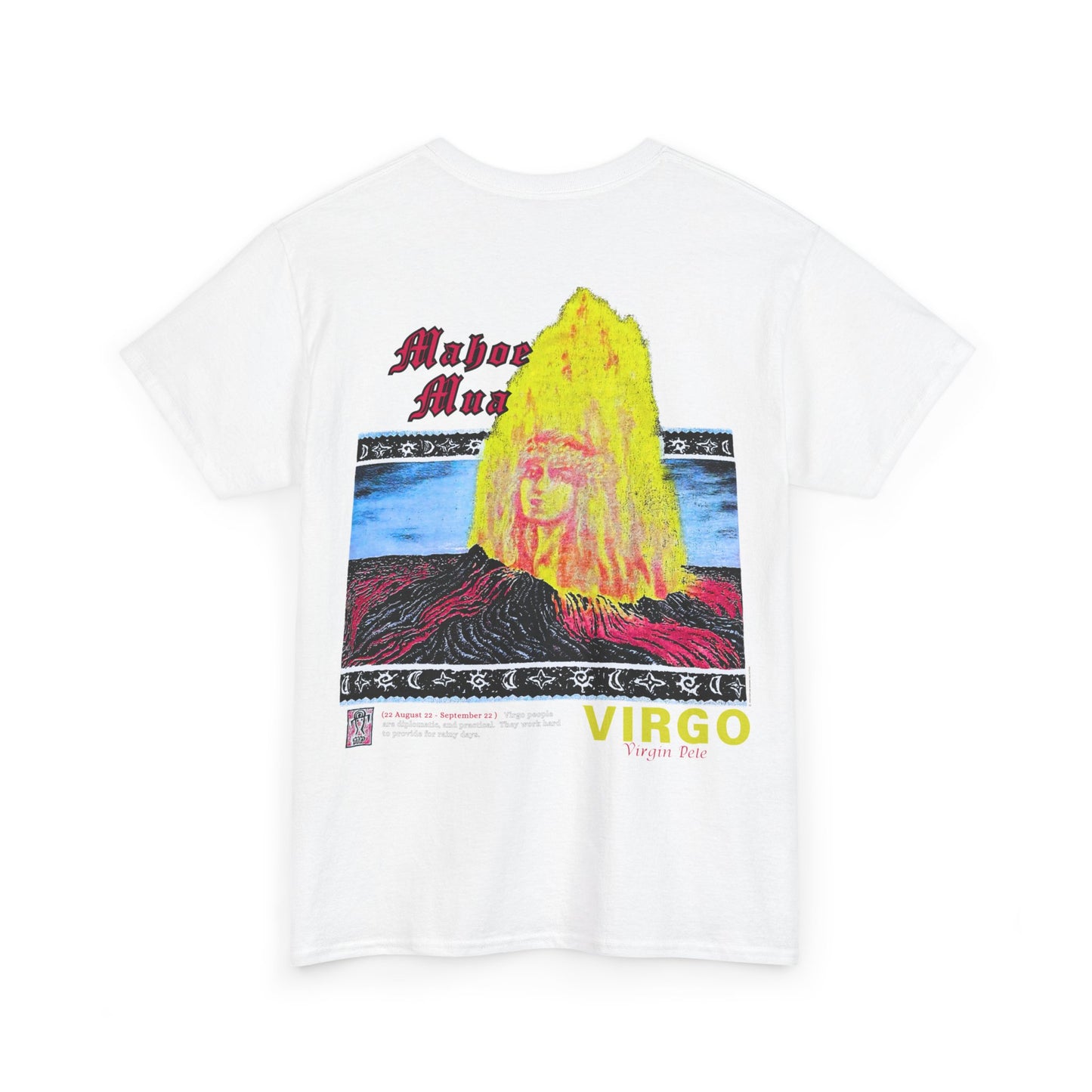 Hawaiian Strength Virgo Mahoe Mua Virgin Pele Vintage Design 90s New Print Unisex Heavy Cotton Tee