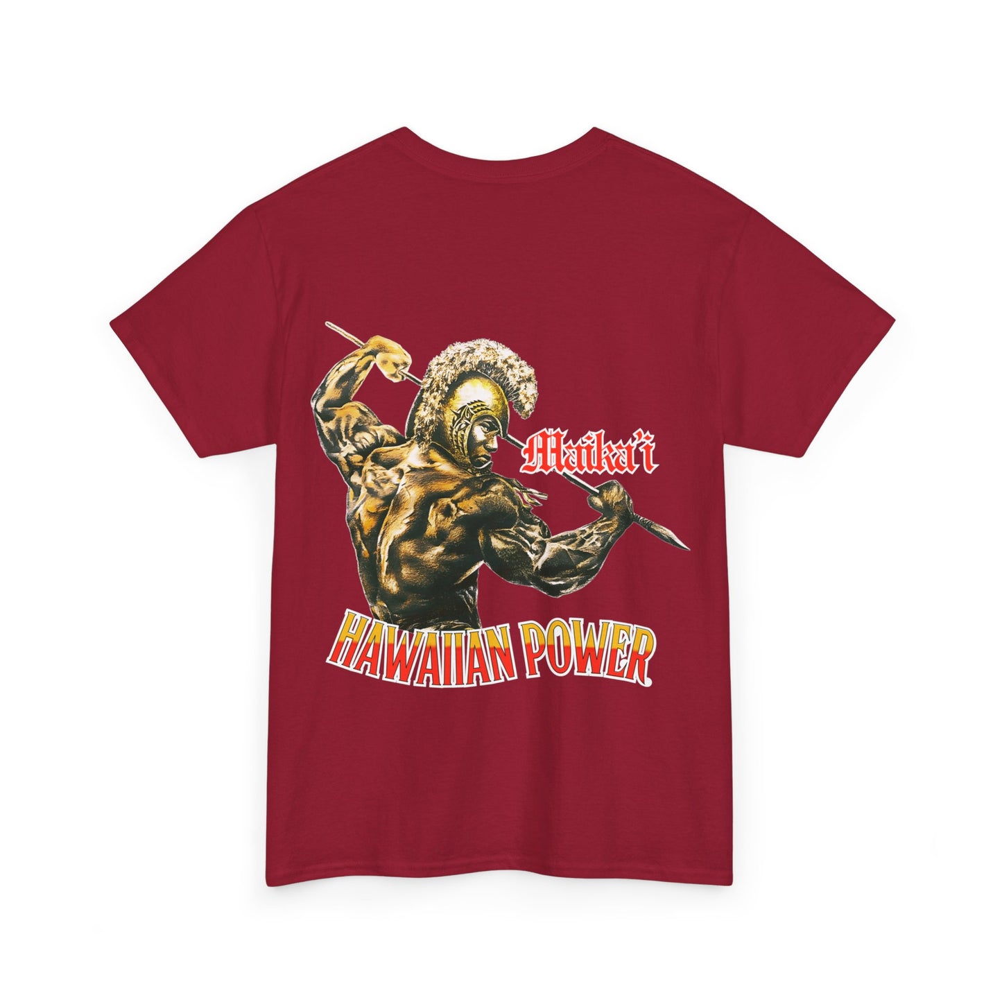 Hawaiian Strength Maika'i Hawaiian Power Vintage Design 90s New Print Unisex Heavy Cotton Tee