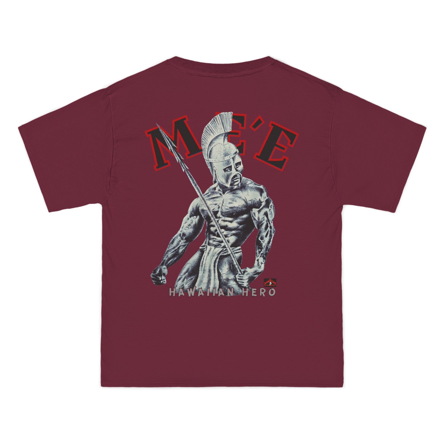 Hawaiian Strength Hawaiian Hero Me'e Vintage Design 90s New Print Beefy-T® Short-Sleeve T-Shirt