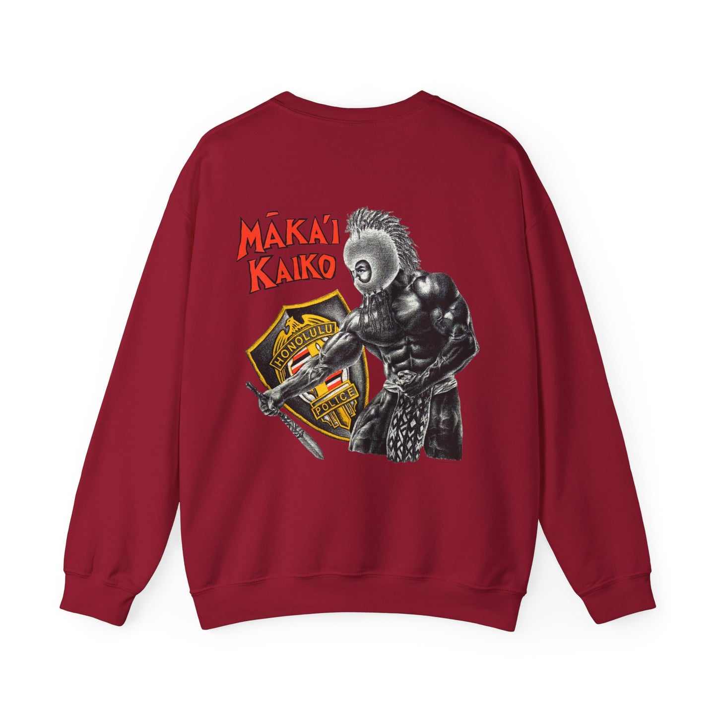 Hawaiian Strength Makai Kaiko Honolulu Police Vintage Design 90s New Print Unisex Heavy Blend™ Crewneck Sweatshirt