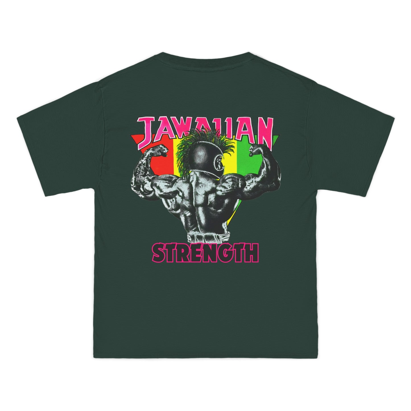Jawaiian Strength Jawaiian Strenght Vintage Design 90s New Print Beefy-T® Short-Sleeve T-Shirt