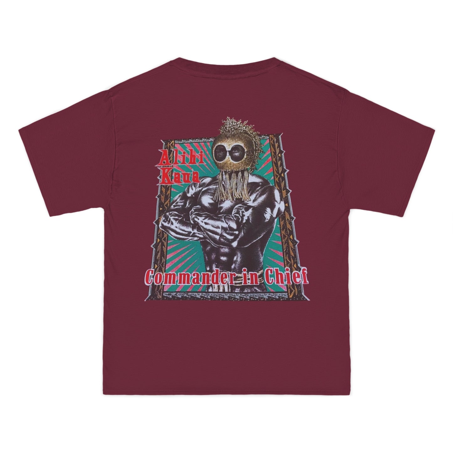 Hawaiian Strength Alihi Kaua Commander in Chef Vintage Design 90s New Print Beefy-T® Short-Sleeve T-Shirt