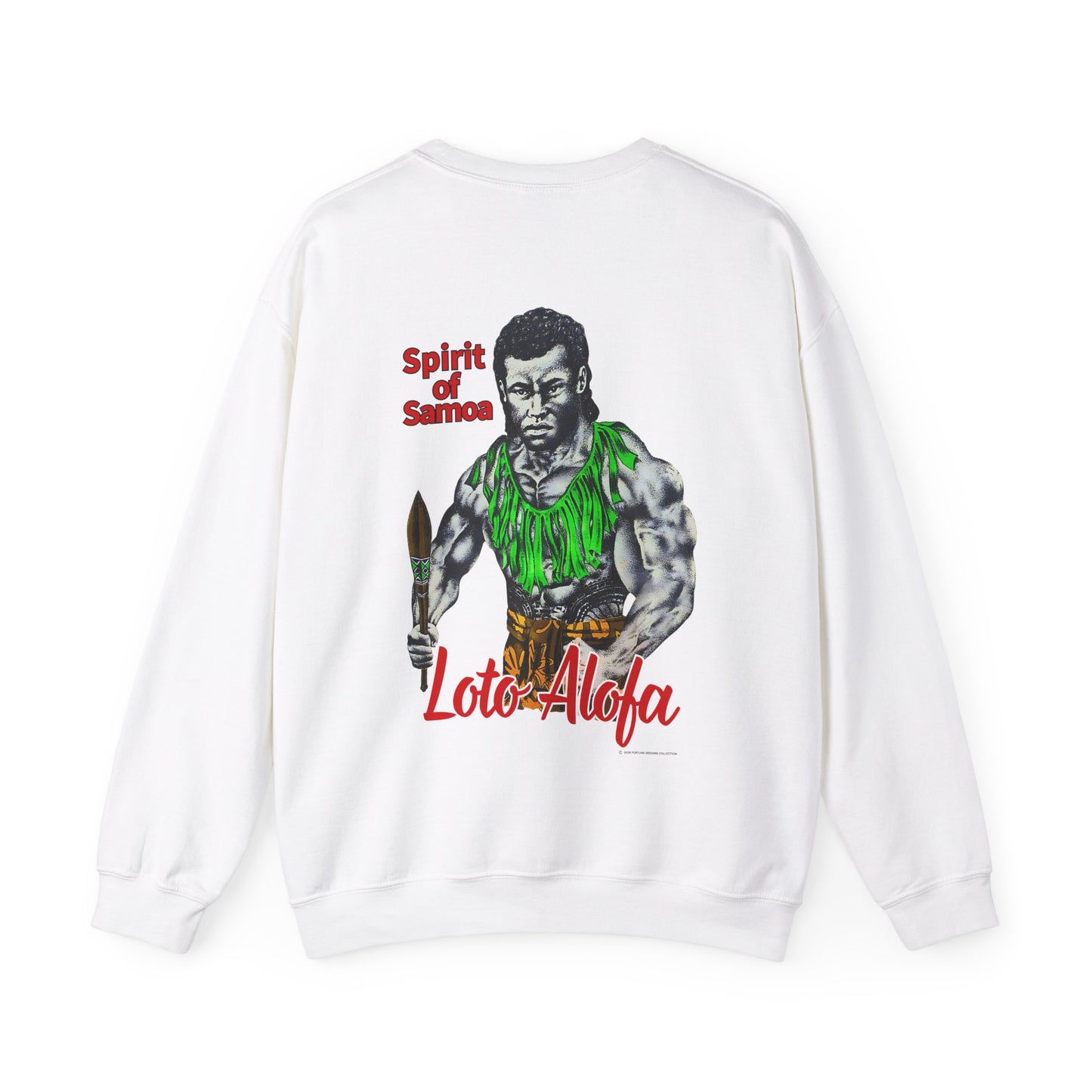 Samoan Strength Spirit of Samoa Loto Alofa Vintage Design 90s New Print Unisex Heavy Blend™ Crewneck Sweatshirt