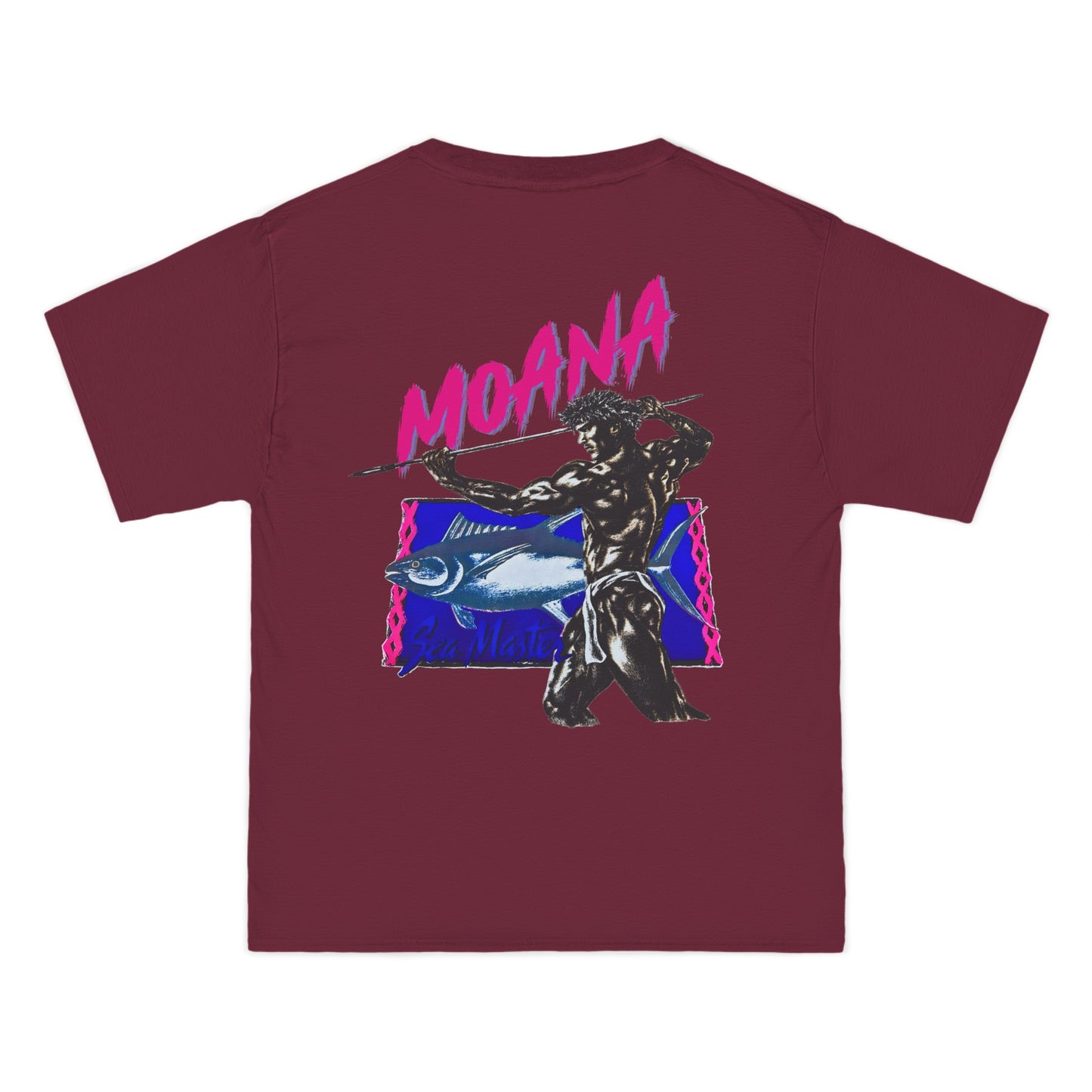 Hawaiian Strength Moana Sea Master Vintage Design 90s New Print Beefy-T® Short-Sleeve T-Shirt
