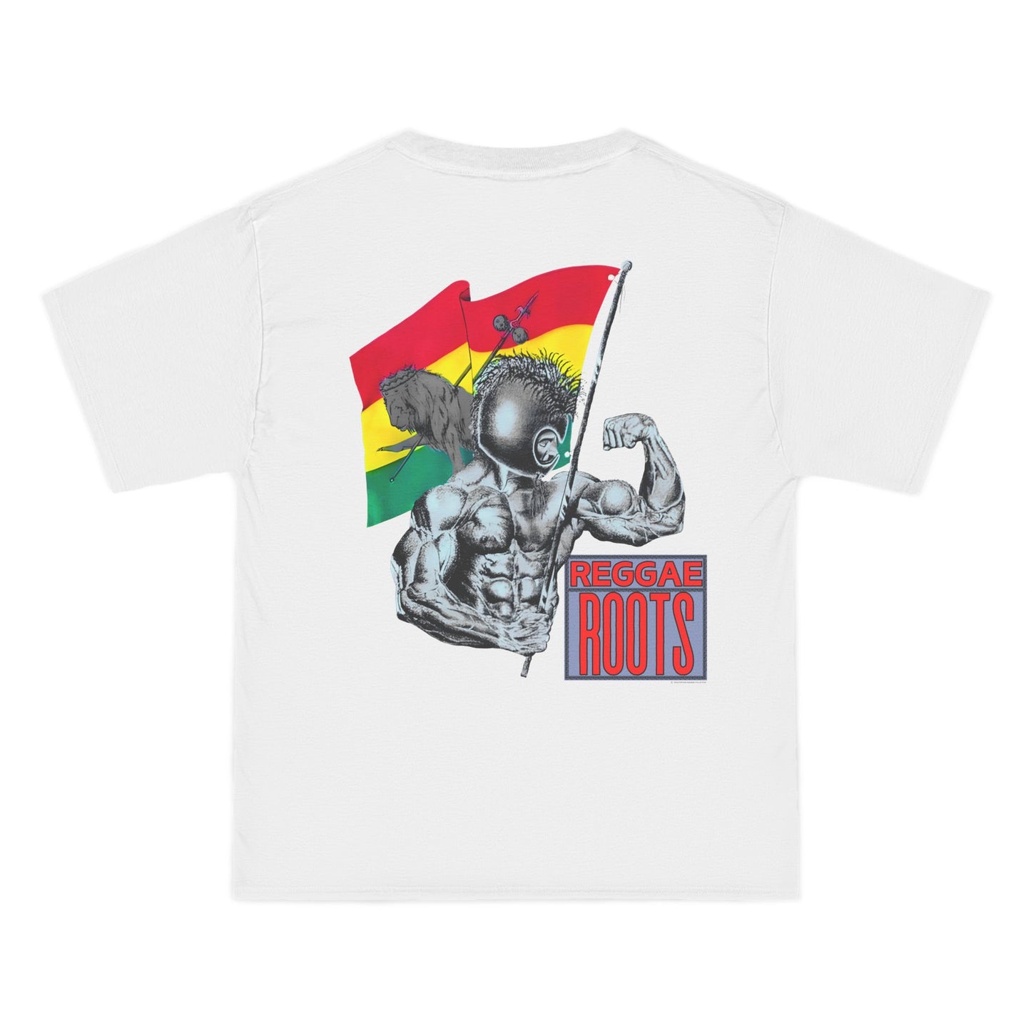 Jawaiian Strength Reggae Roots Vintage Design 90s New Print Beefy-T® Short-Sleeve T-Shirt