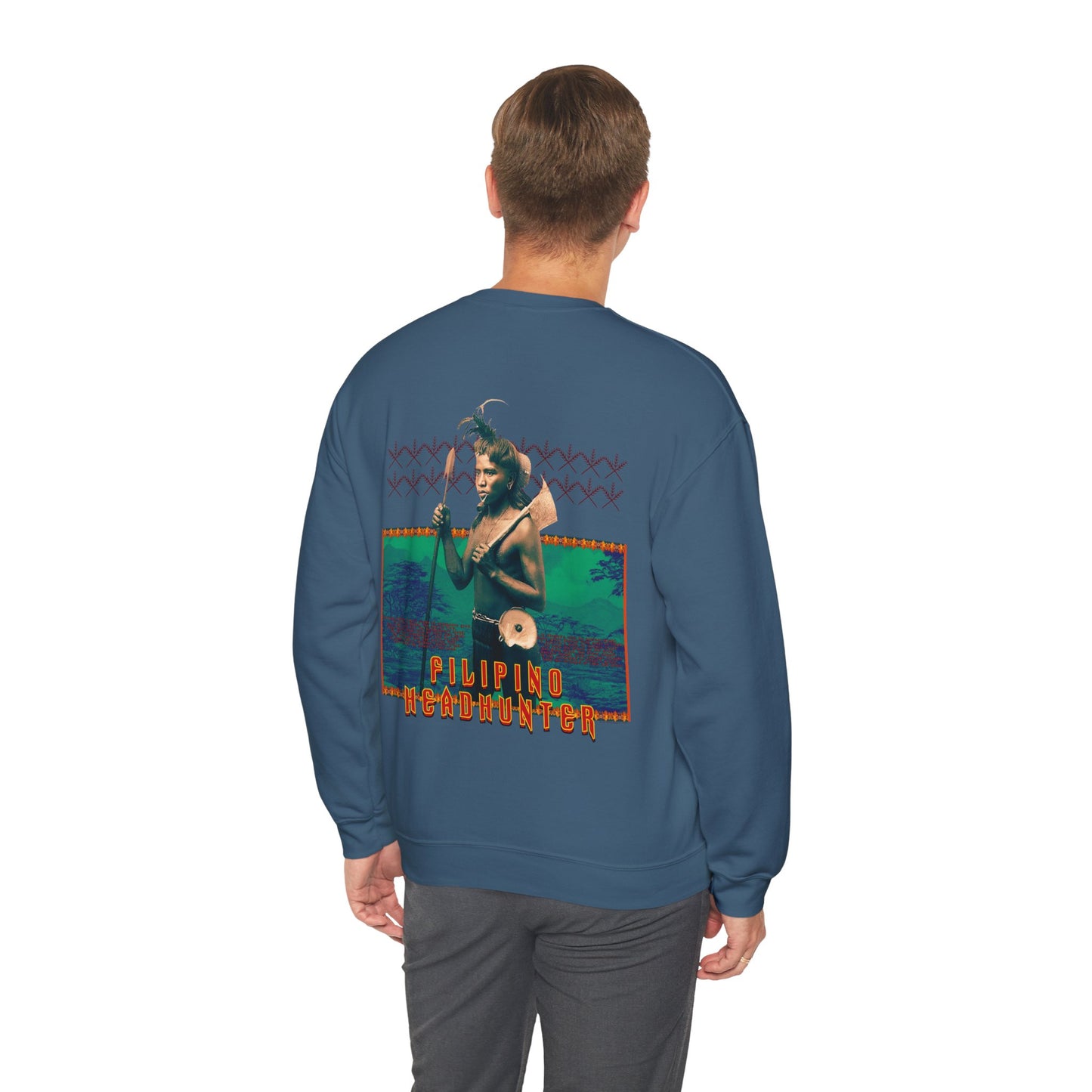 Filipino Strength Filipino HeadHunter Unisex Heavy Blend™ Crewneck Sweatshirt