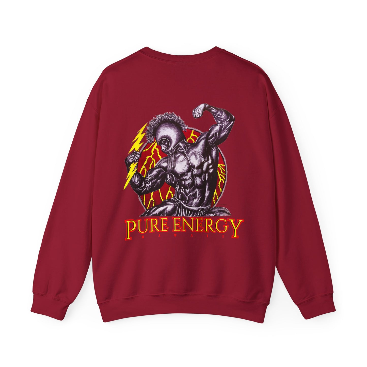 Hawaiian Strength Pure Energy Hawaii Vintage Design 90s New Print Unisex Heavy Blend™ Crewneck Sweatshirt