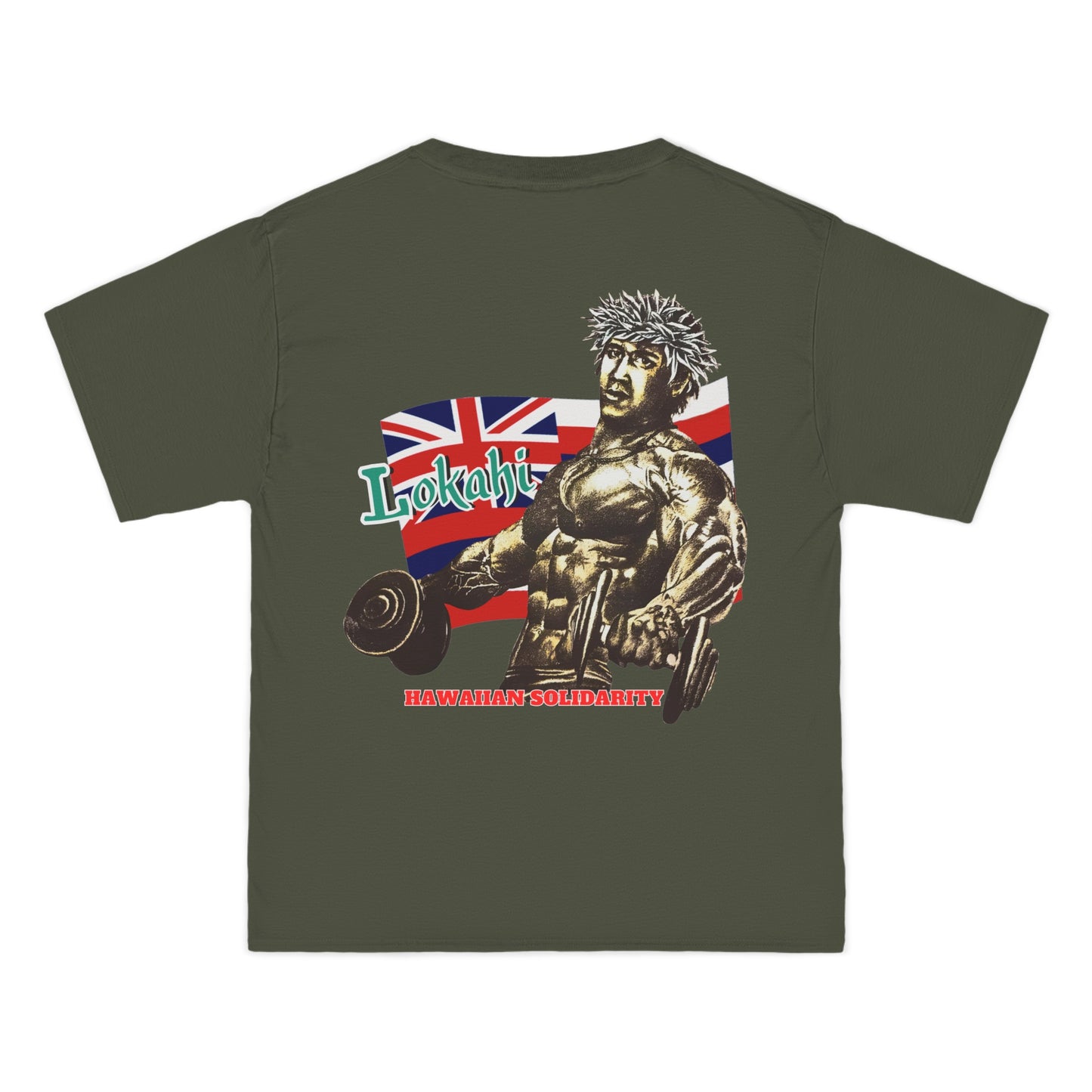 Hawaiian Strength Lokahi Hawaiian Solidarity Vintage Design 90s New Print Beefy-T® Short-Sleeve T-Shirt