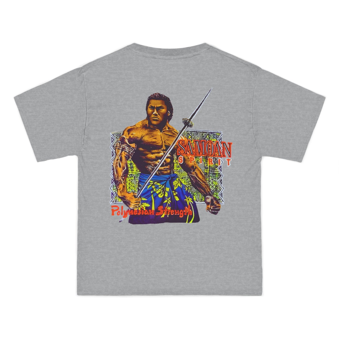 Samoan Strength Samoan Spirit Polynesian Strength Vintage Design 90s New Print Beefy-T® Short-Sleeve T-Shirt
