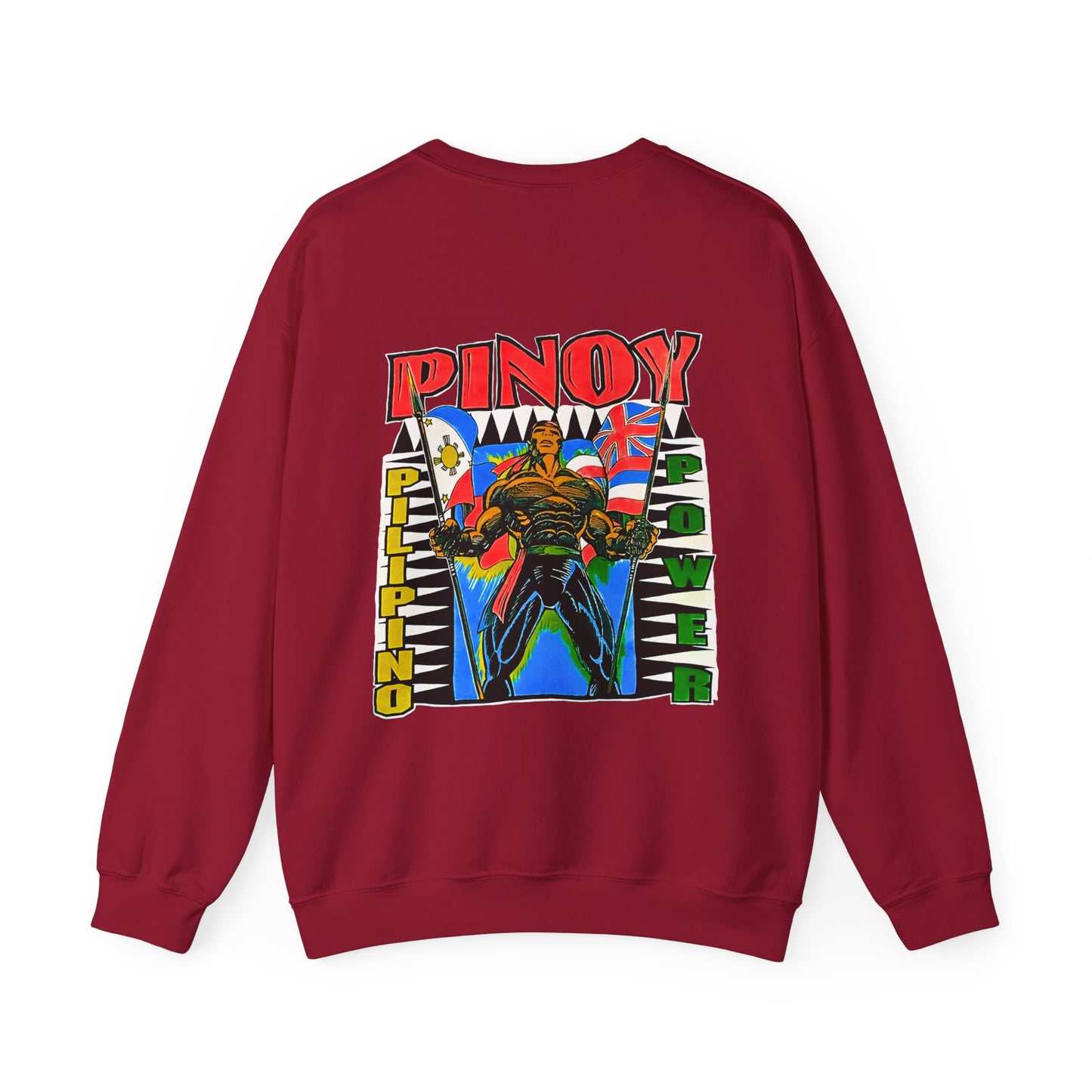 Filipino Strength Pinoy Pilipino Power Vintage Design 90s New Print Unisex Heavy Blend™ Crewneck Sweatshirt