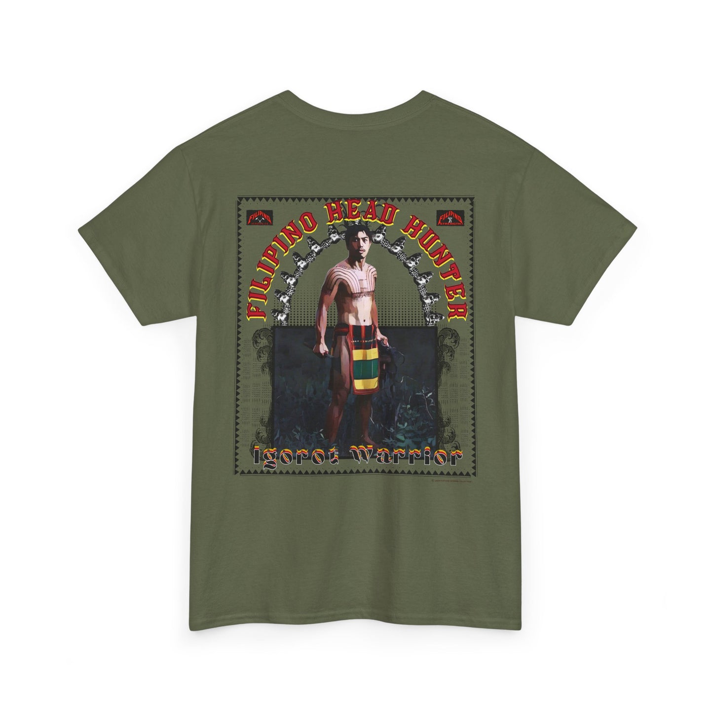 Filipino Strength Filipino Headhunter Igorot Warrior Unisex Heavy Cotton Tee