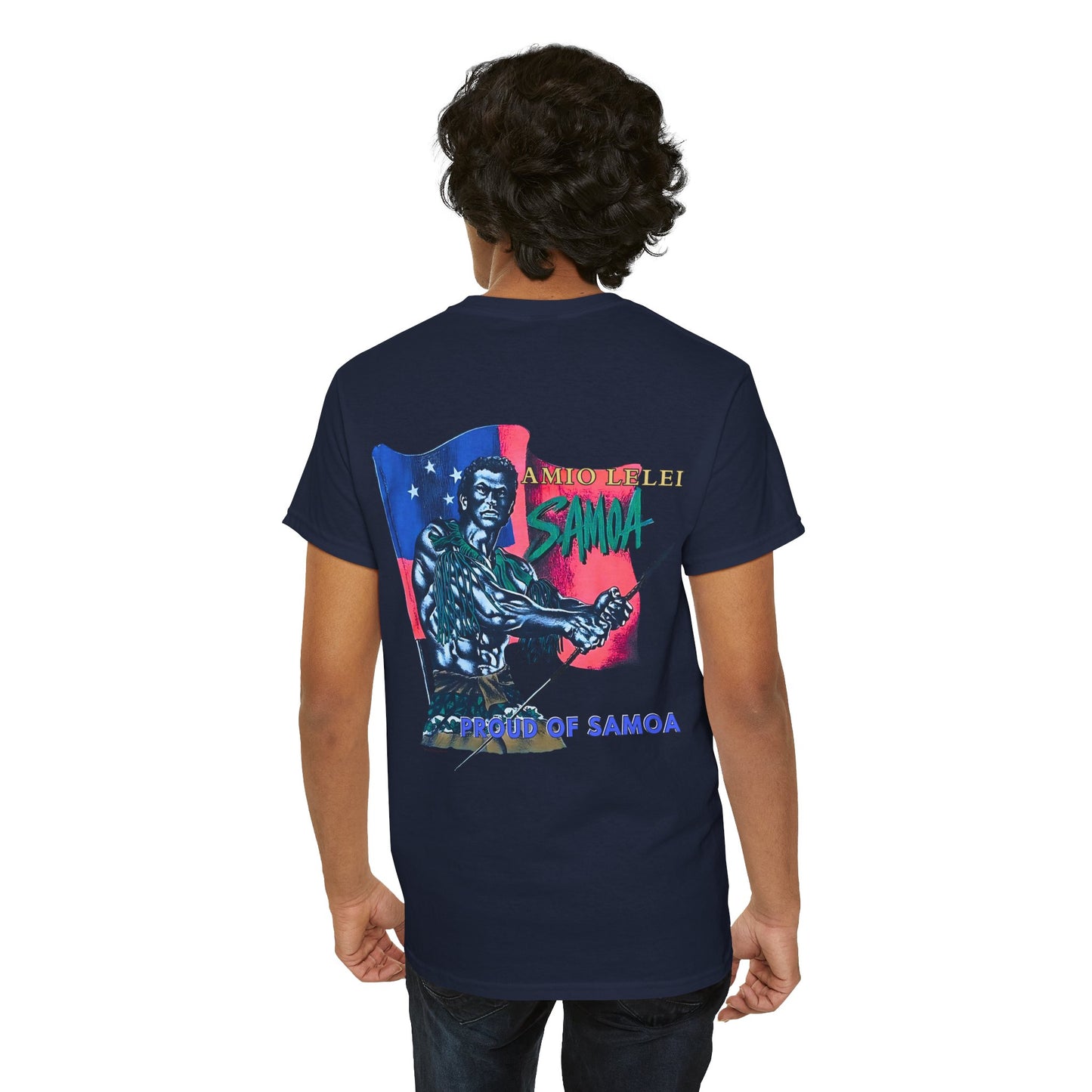 Samoan Strength Proud of Samoa Amio Lelei Vintage Design 90s New Print Unisex Heavy Cotton Tee