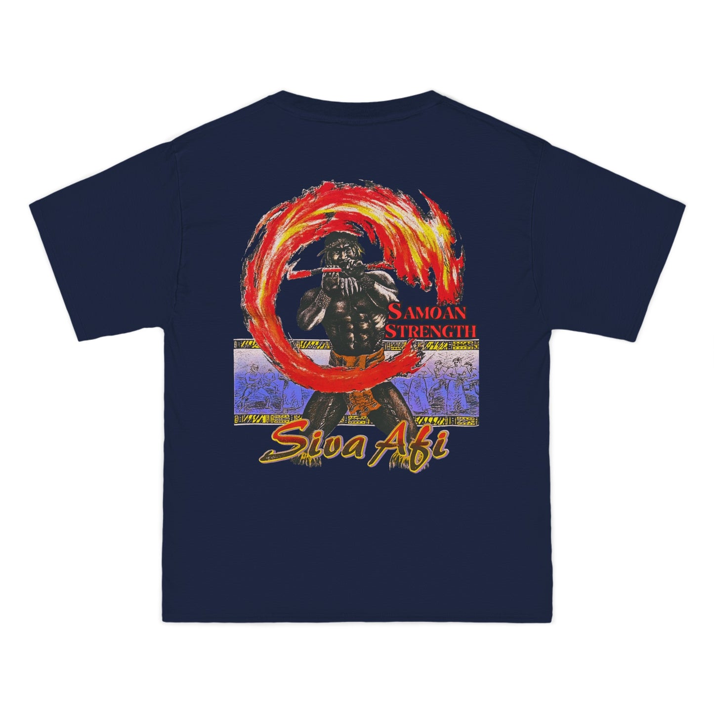 Samoan Strength Siva Afi Vintage Design 90s New Print Beefy-T® Short-Sleeve T-Shirt
