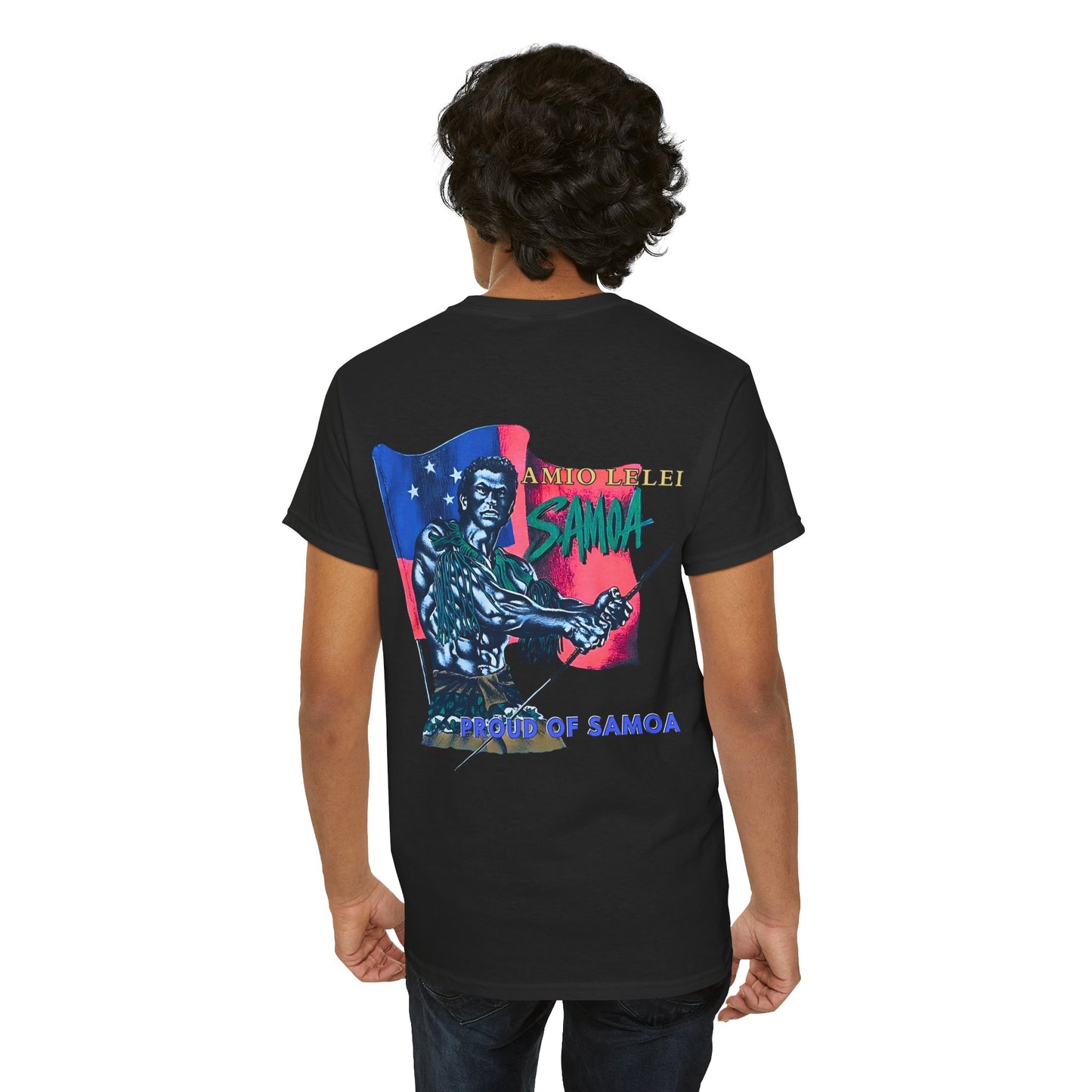 Samoan Strength Proud of Samoa Amio Lelei Vintage Design 90s New Print Unisex Heavy Cotton Tee