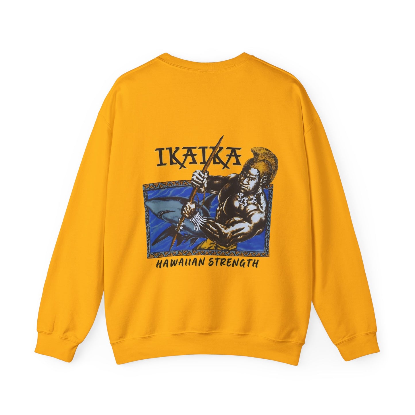 Hawaiian Strength Ikaika Hawaiian Strength Vintage Design 90s New Prin Unisex Heavy Blend™ Crewneck Sweatshirt