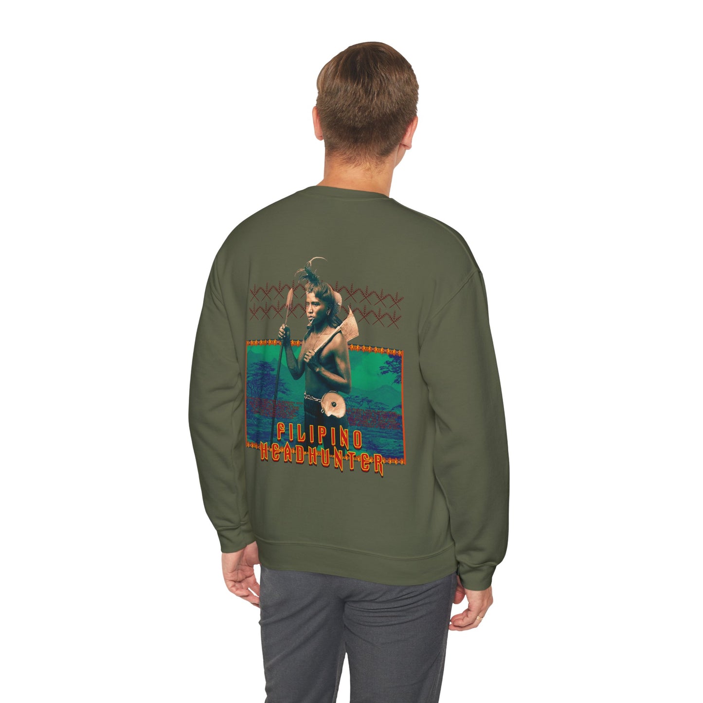 Filipino Strength Filipino HeadHunter Unisex Heavy Blend™ Crewneck Sweatshirt