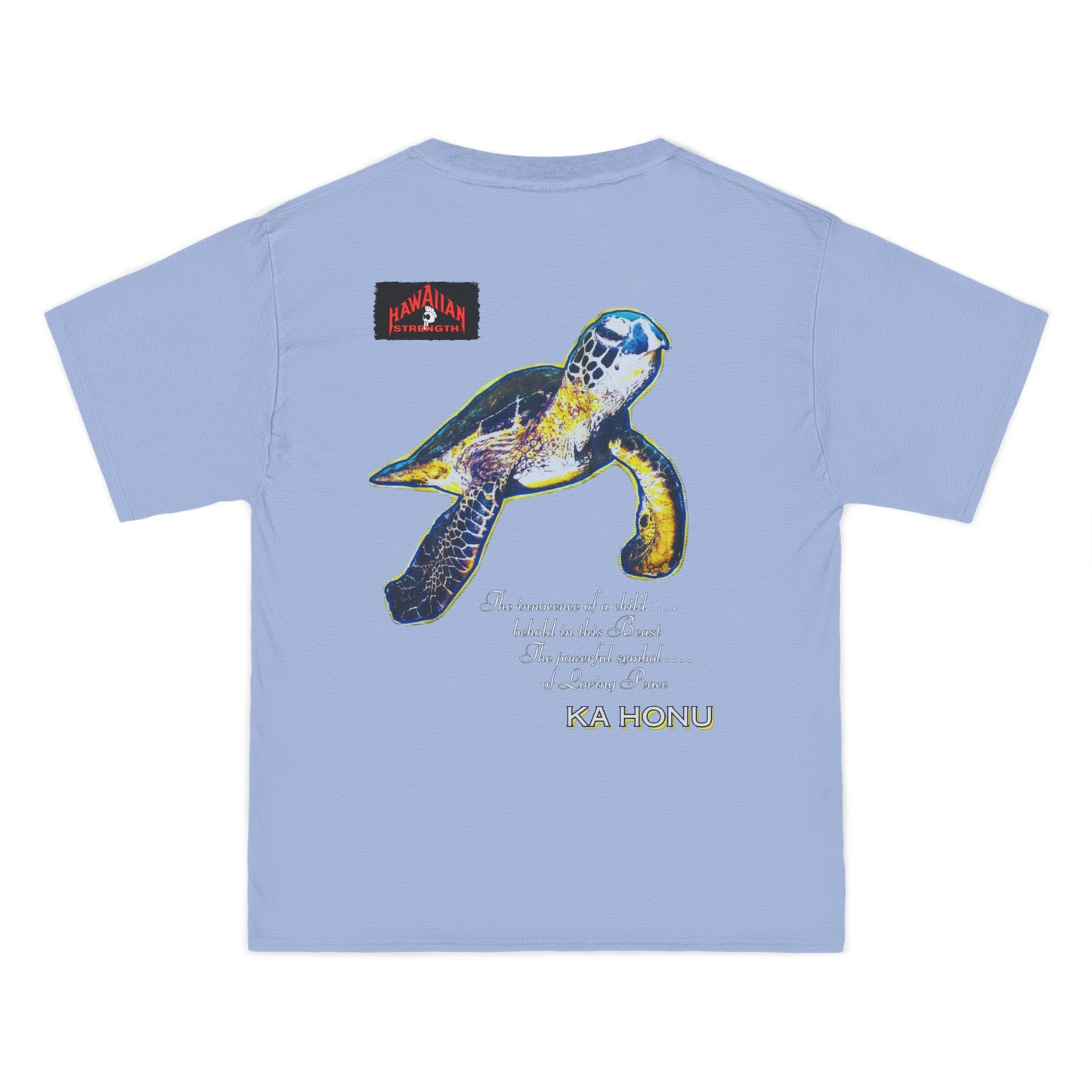 Hawaiian Strength Ka Honu Vintage Design 90s New Print Beefy-T® Short-Sleeve T-Shirt