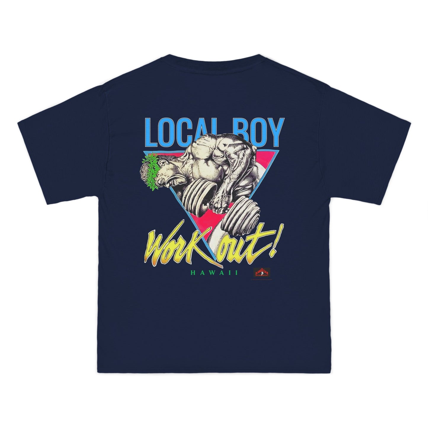 Hawaiian Strength Local Boy Work Out Hawaii Vintage 90s Design New Print Beefy-T® Short-Sleeve T-Shirt