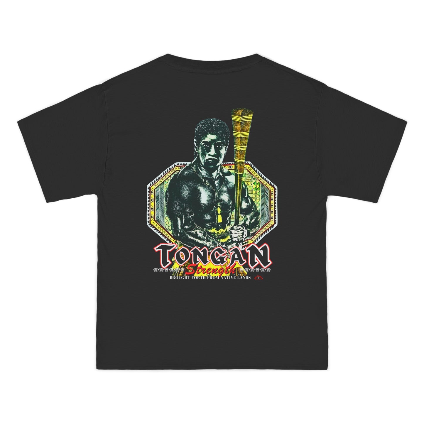 Local Strength Tongan Strength Brought Forth From Native Lands Vintage Design 90s New Print Beefy-T® Short-Sleeve T-Shirt
