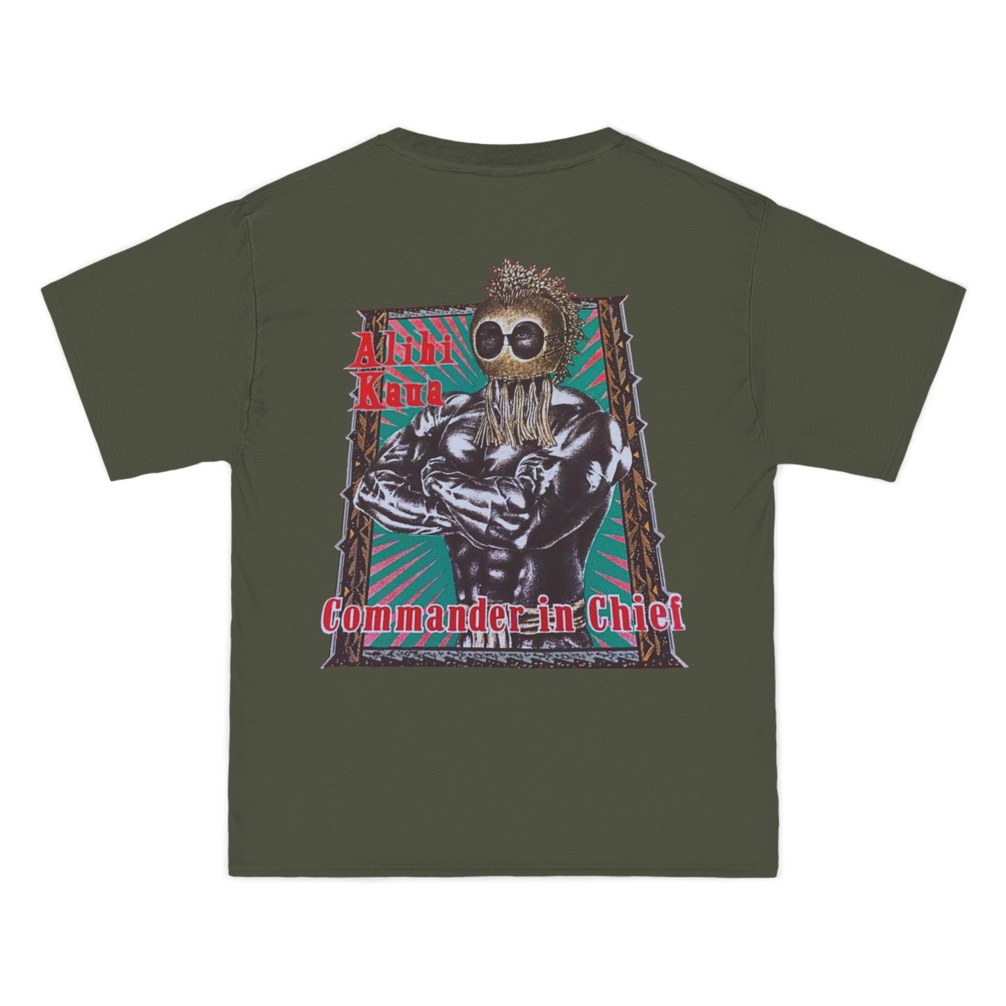 Hawaiian Strength Alihi Kaua Commander in Chef Vintage Design 90s New Print Beefy-T® Short-Sleeve T-Shirt