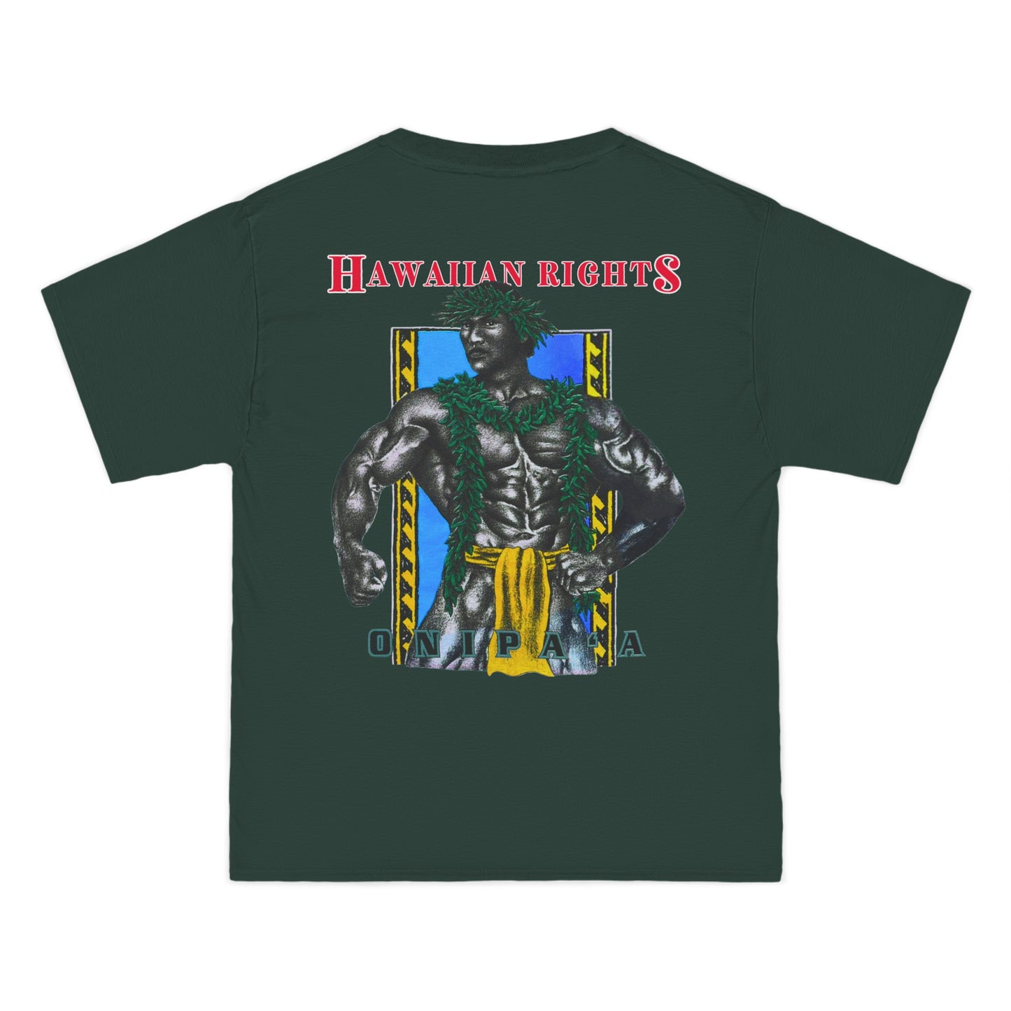 Hawaiian Strength Onipa’a Hawaiian Rights Vintage Design 90s New Print Beefy-T® Short-Sleeve T-Shirt
