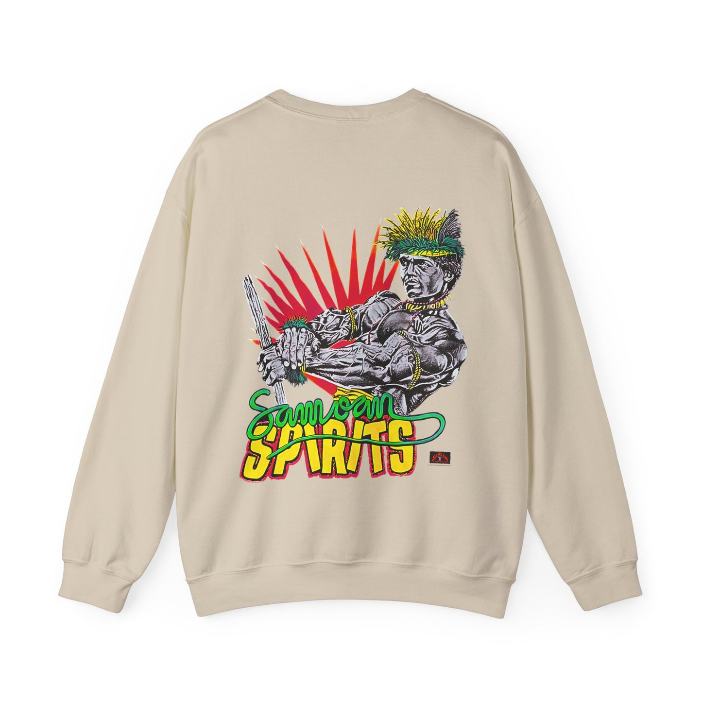 Samoan Strength Samoan Spirits Vintage 90s Design New Print Unisex Heavy Blend™ Crewneck Sweatshirt